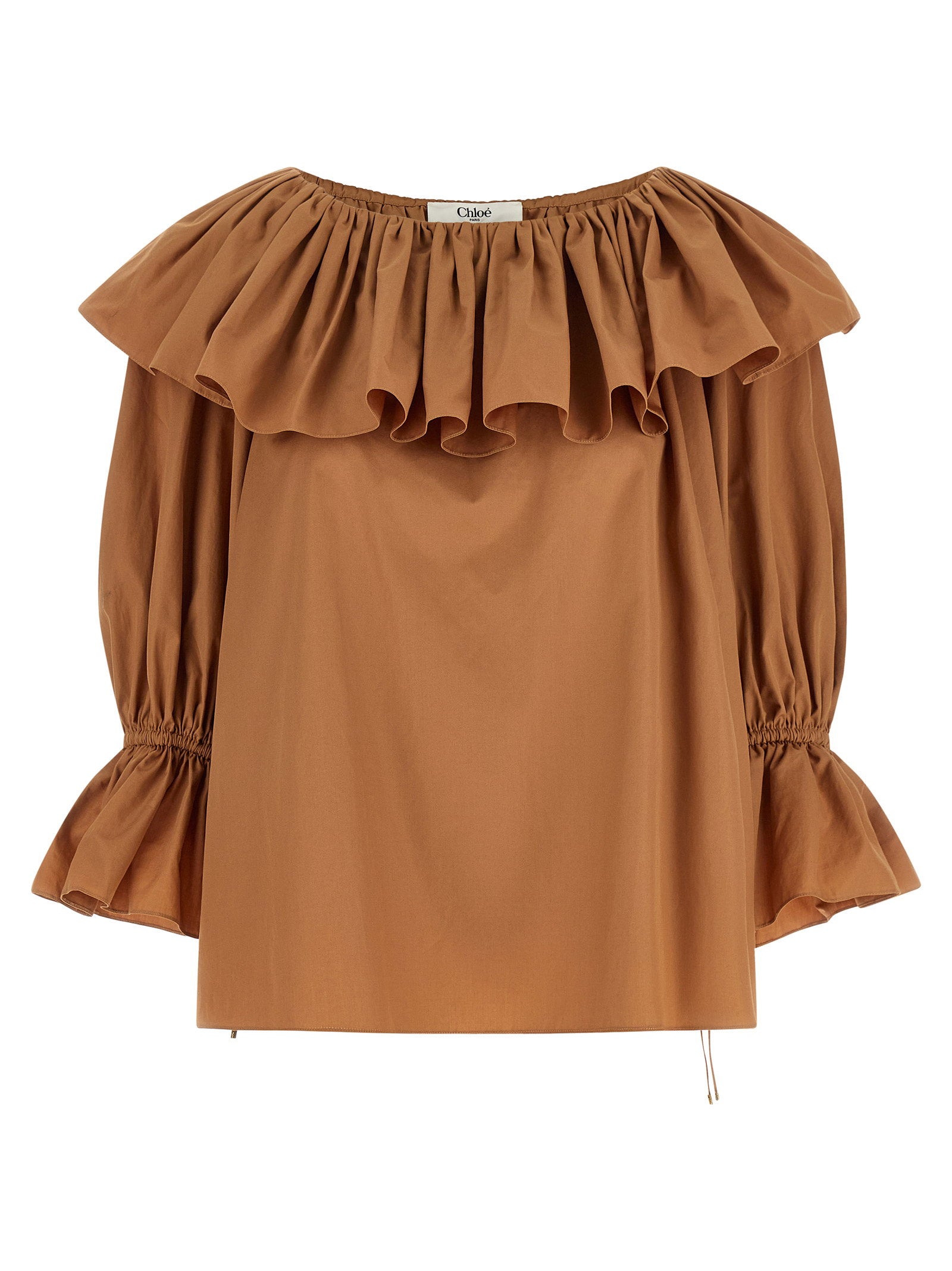 Chloé Ruffle Blouse – 100% cotton