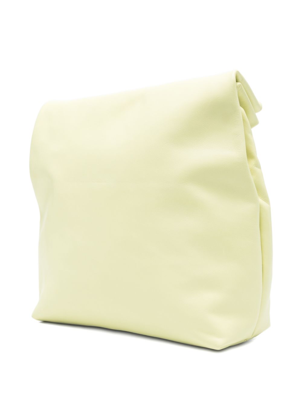 Cortana Delhi S, Large Lime Leather Clutch – 100% calf leather - view 2