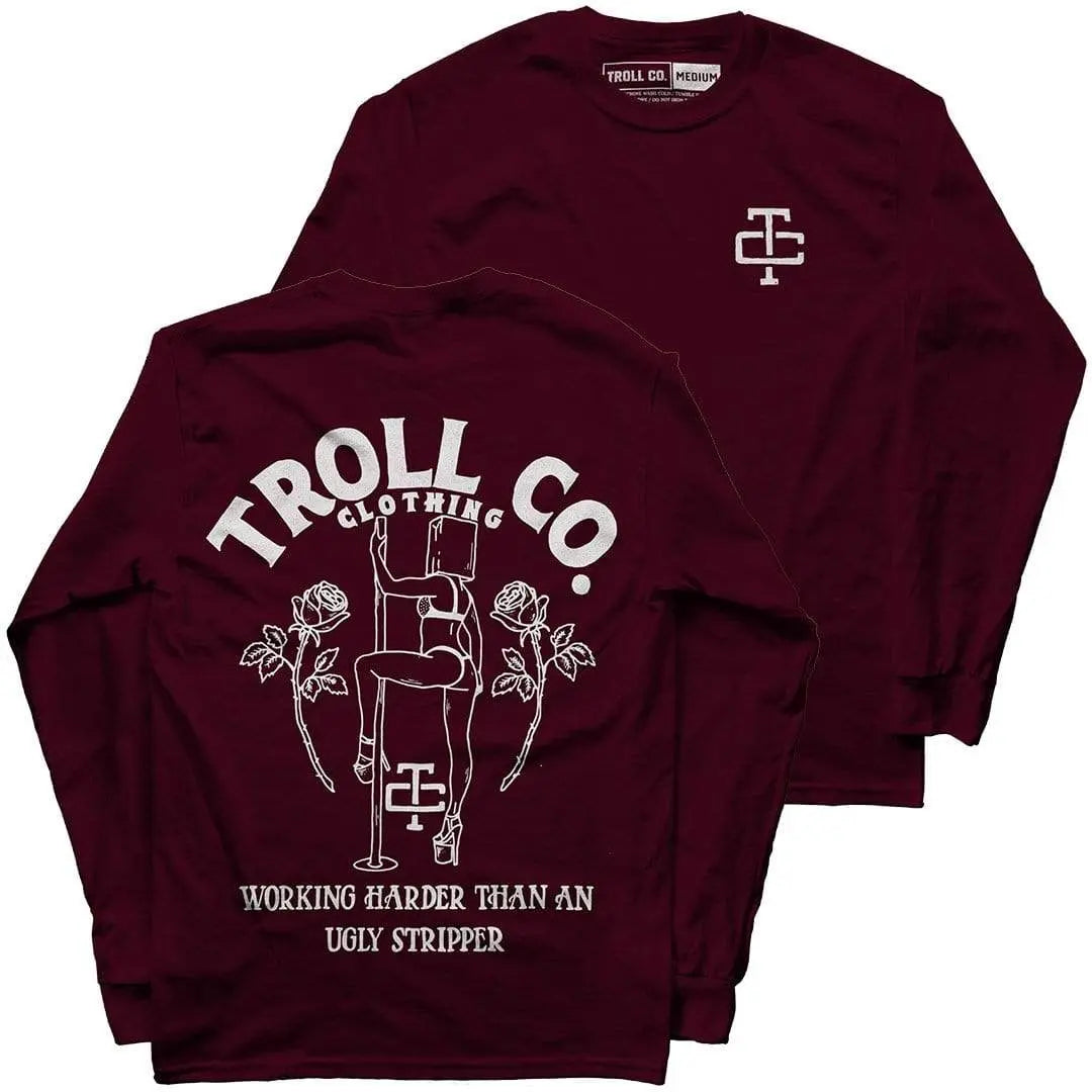Radial Butterface Long Sleeve – Maroon
