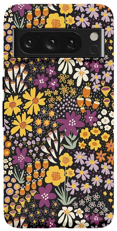 Casetry Falling for You | Plum Floral Google Pixel Case - view 14