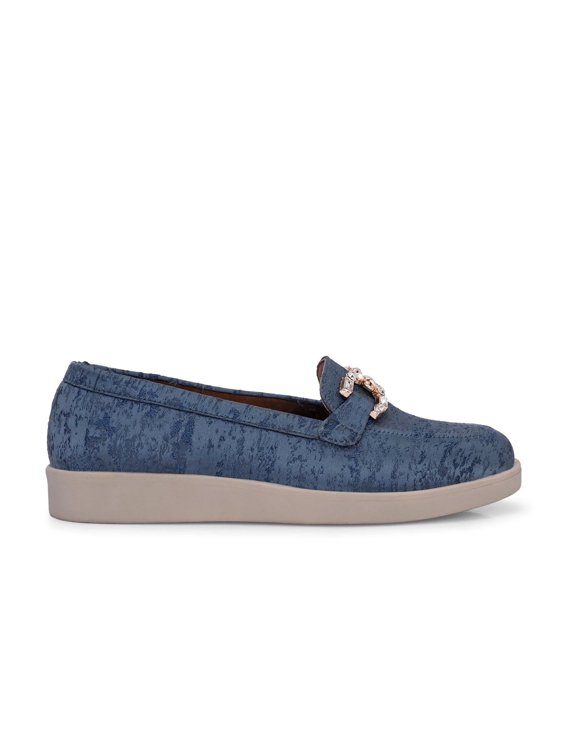 ladybossbyegoss Blue Diamond Casual Loafers by Lady Boss - view 5
