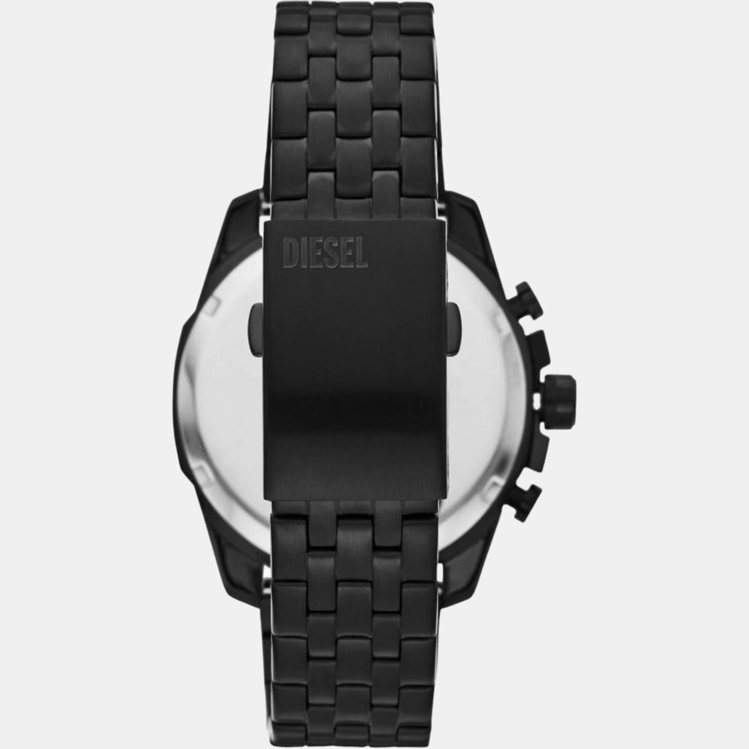 Diesel Baby Chief Men Quartz Black Dial Chronograph Stainless Steel Watch DZ4617 - view 2