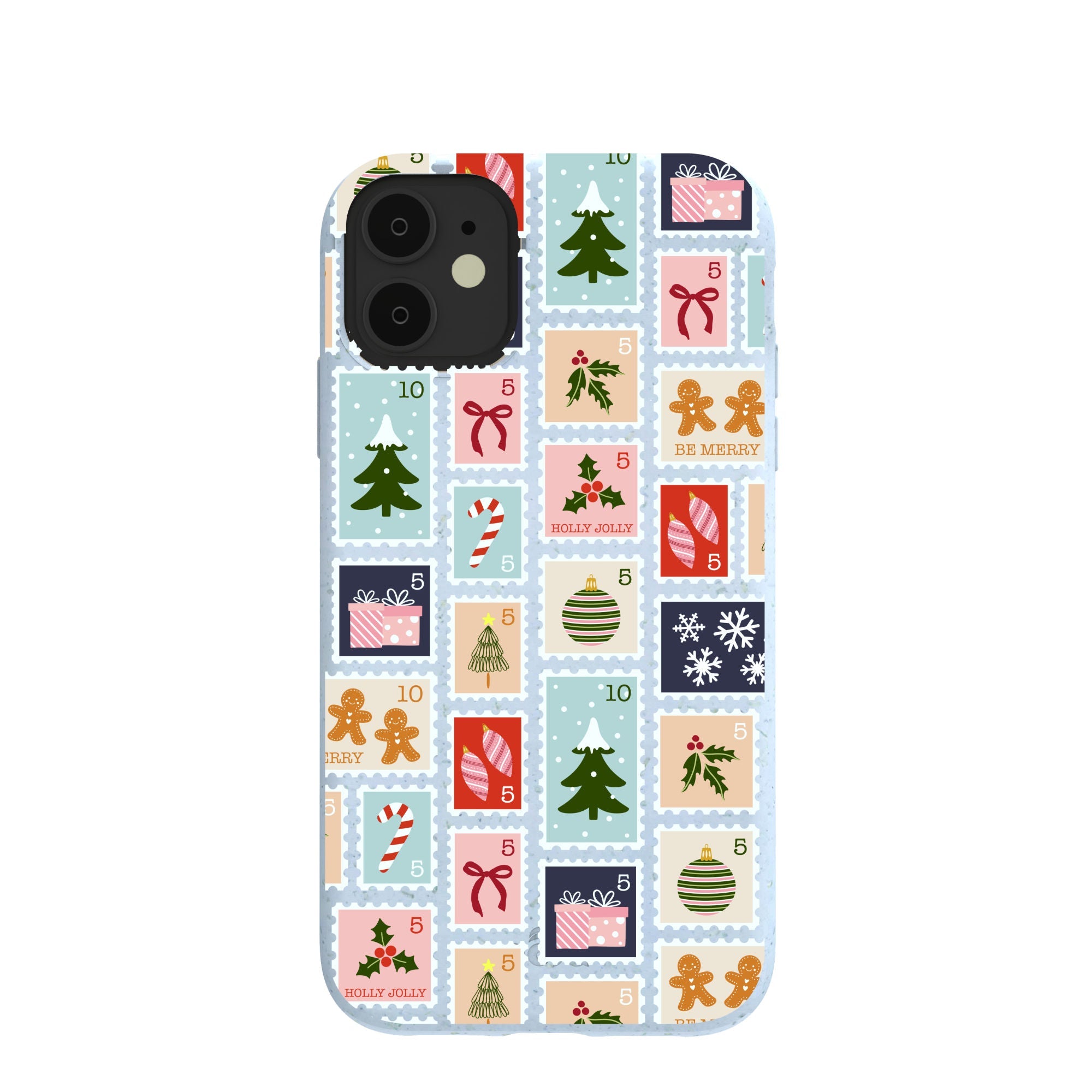 Pela Case Powder Blue Noel Stamps iPhone 11 Case