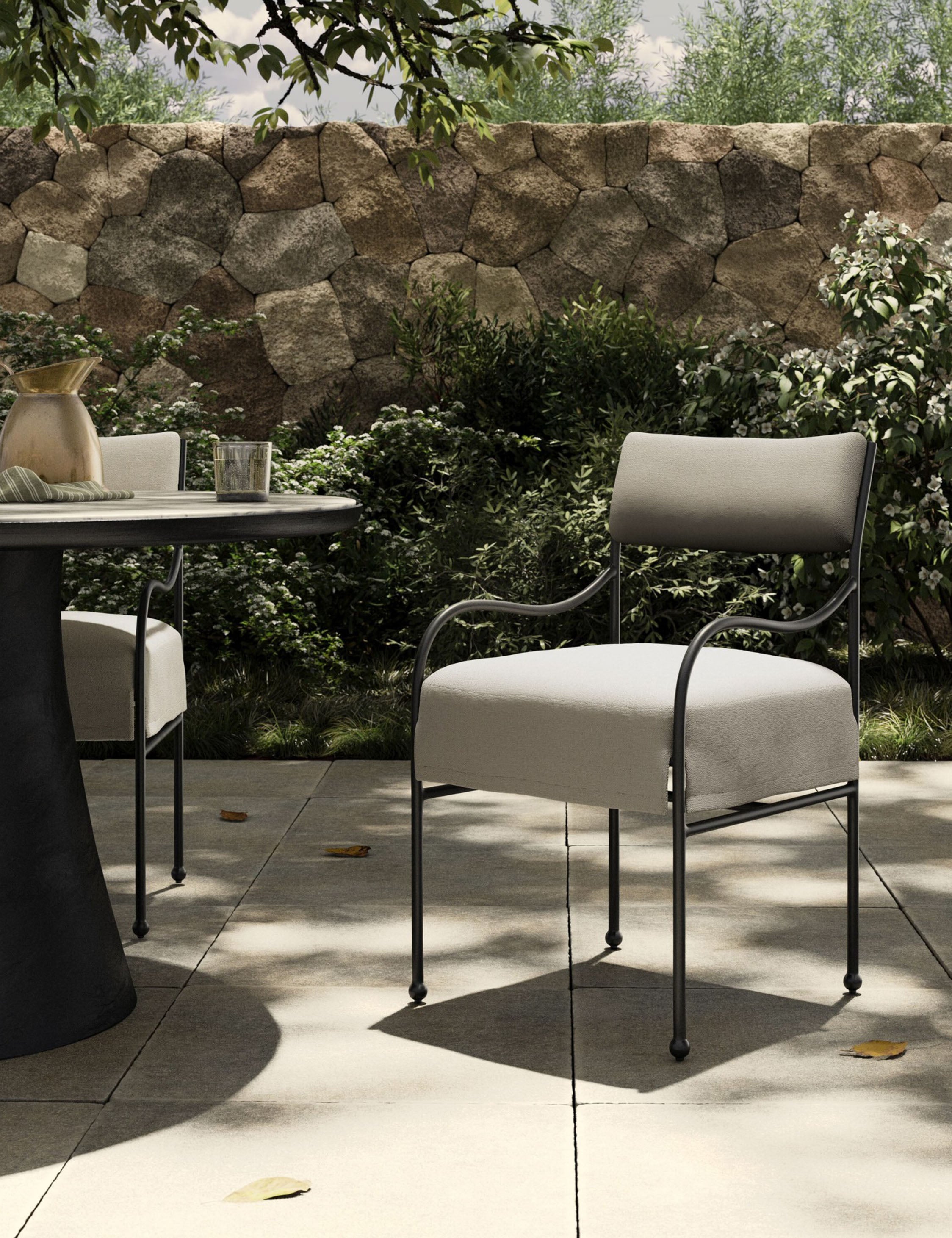 Lulu and Georgia Nevin Indoor / Outdoor Dining Chair by Amber Lewis x Four Hands - view 2