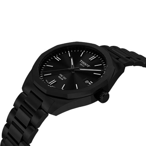 Tissot T-Classic PRC 100 Solar Quartz Black Dial Men 39mm T1514223305100 - view 3