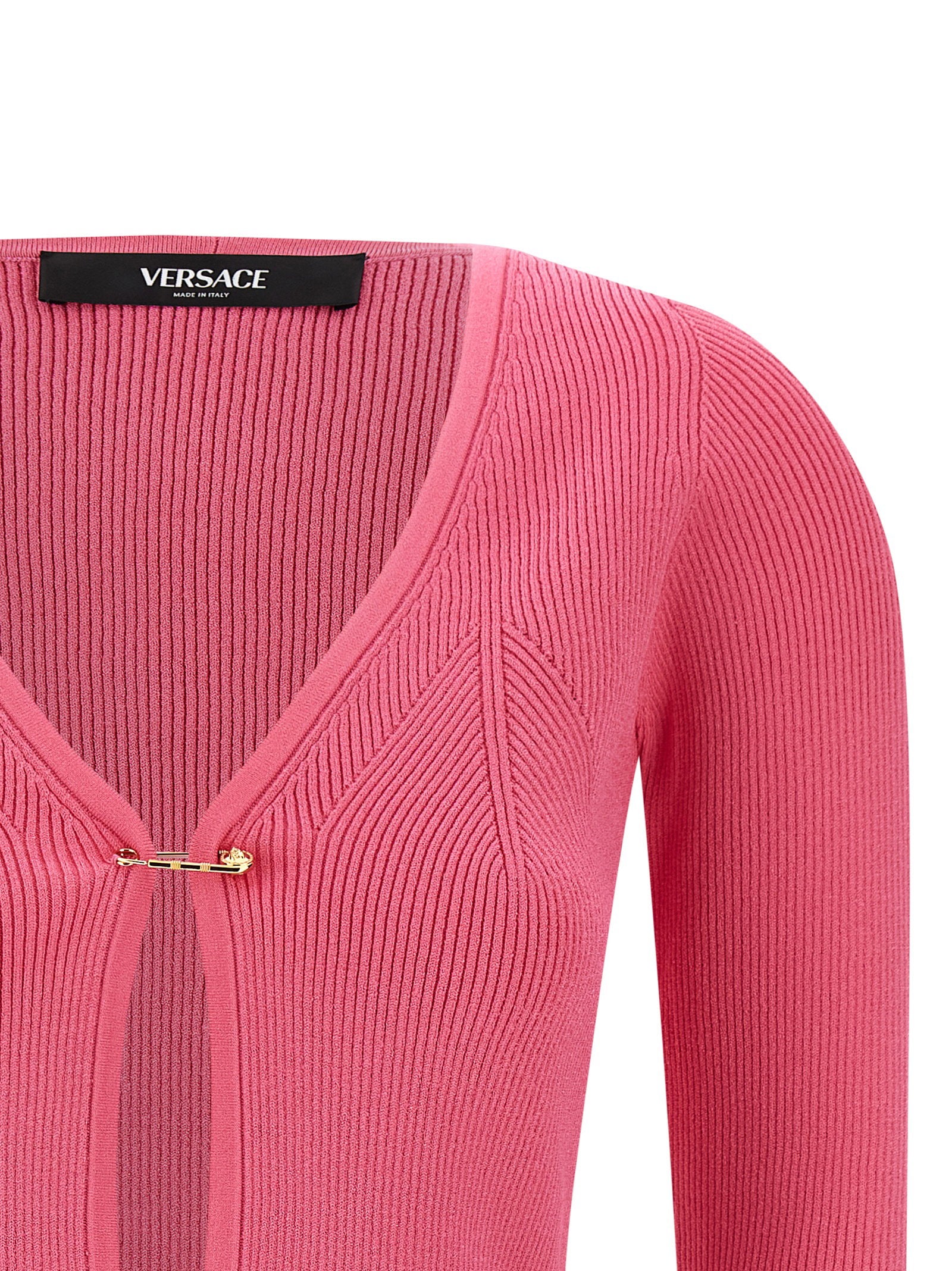Versace Safety Pin Cardigan - view 3