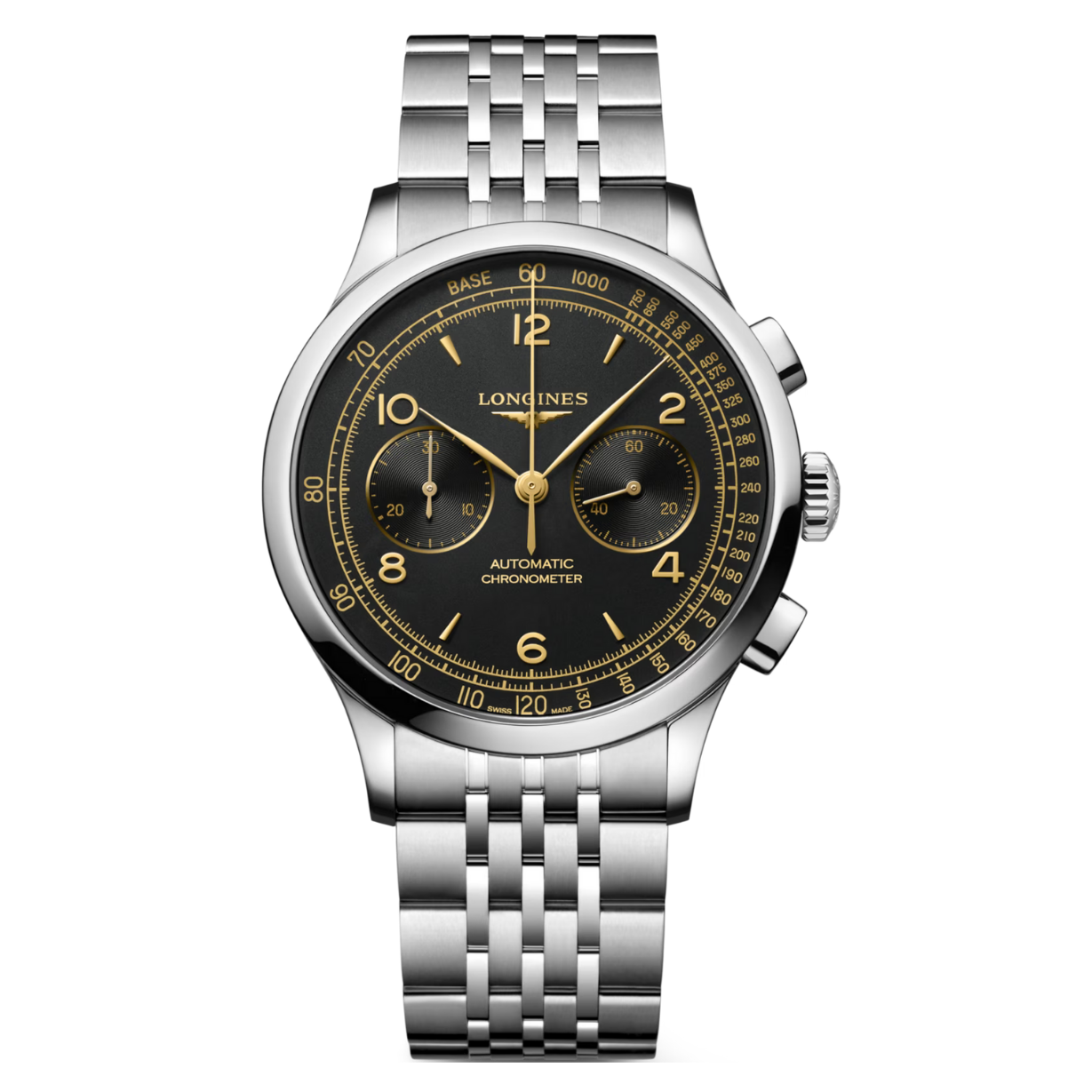 Longines Record Black Matt Dial Men 40mm - view 4