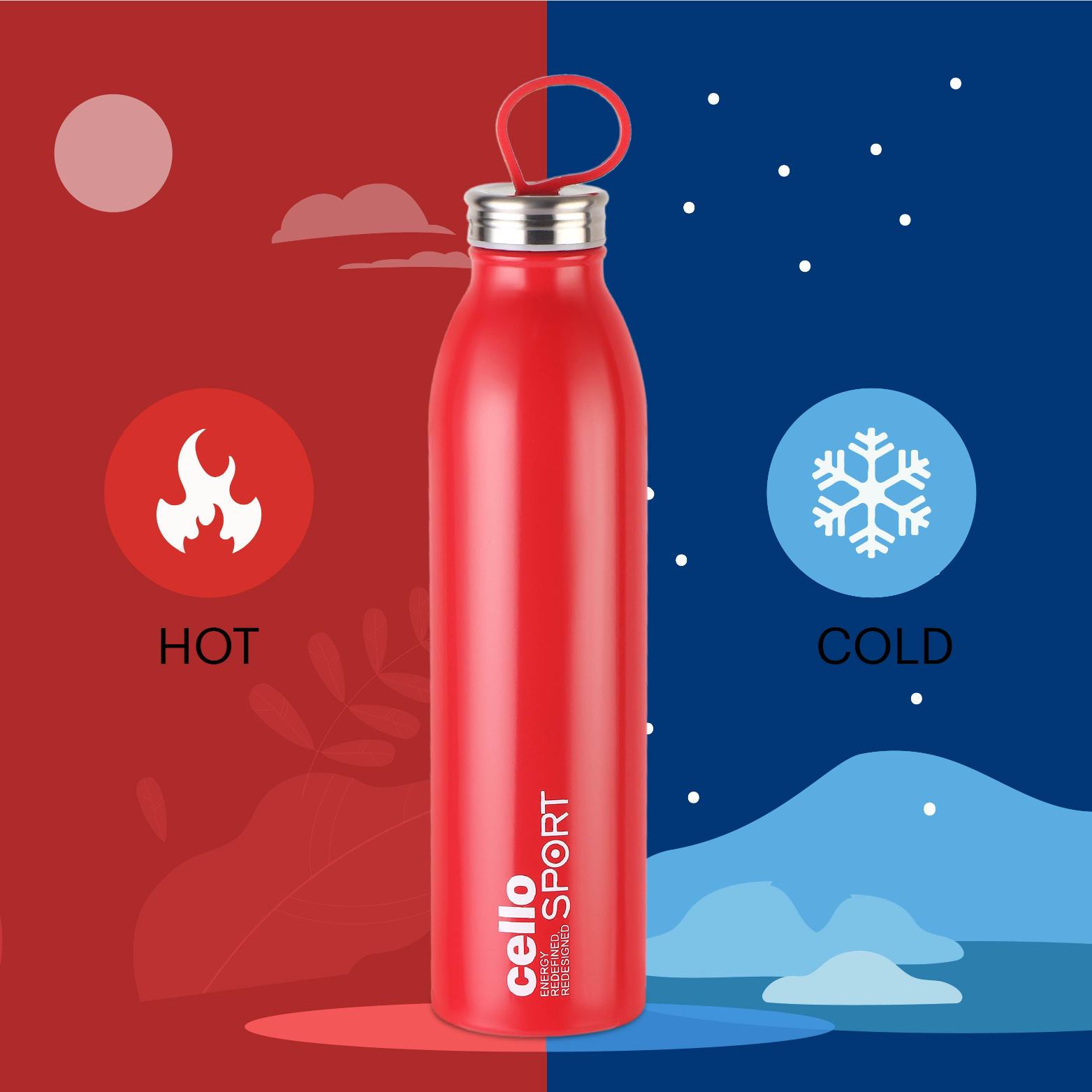 Cello Nios Flask, Vacusteel Water Bottle, 900ml - view 12