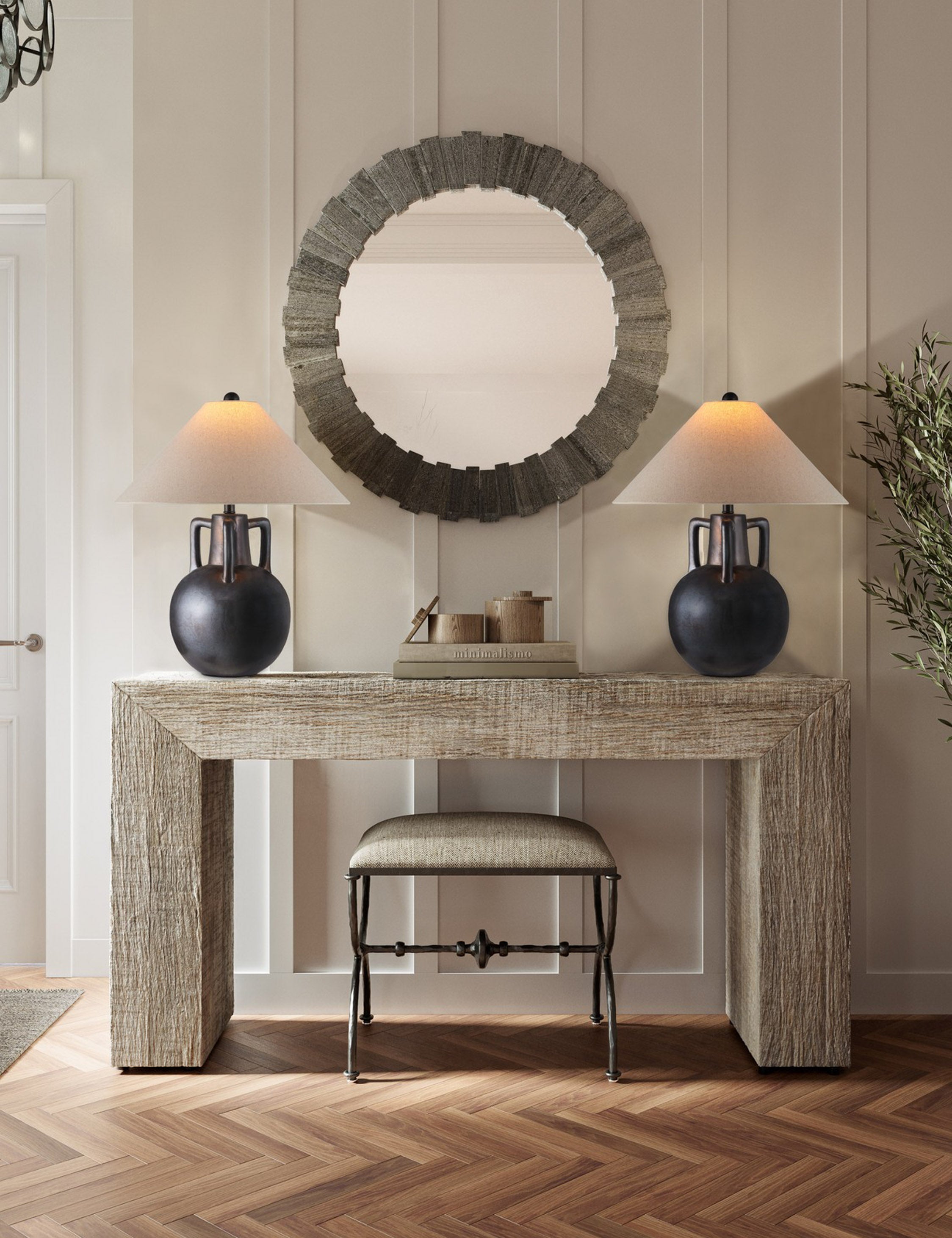 Lulu and Georgia Charbel Table Lamp – Gray - view 2