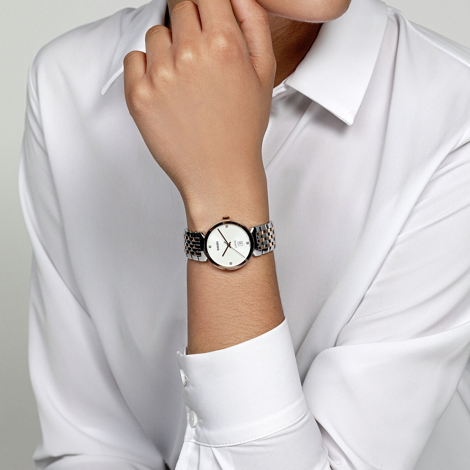Rado Florence Women Quartz White Dial Analog Stainless Steel Watch R48913723 - view 4