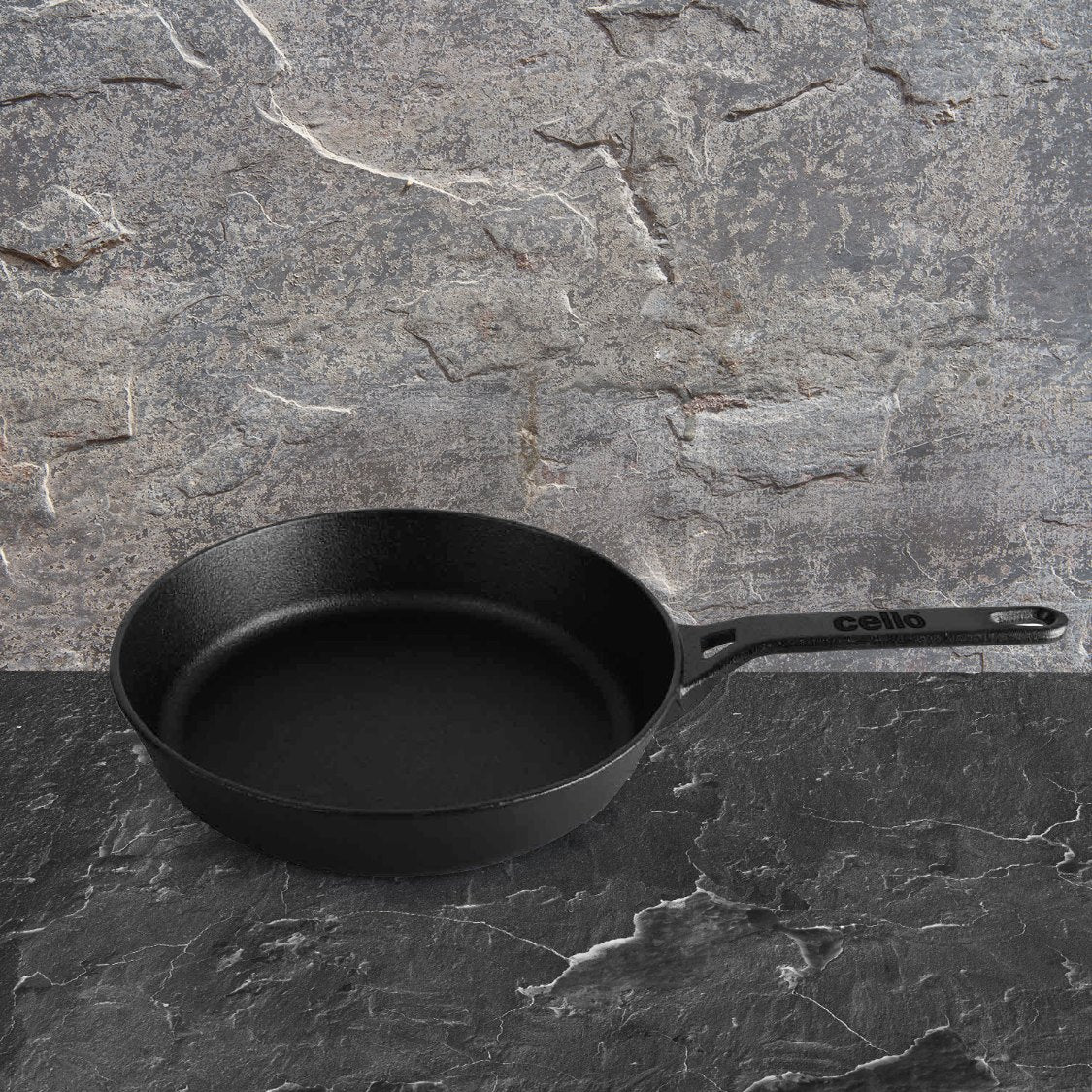 Cello Ironica Pre-Seasoned Cast Iron Fry Pan – Black - view 2