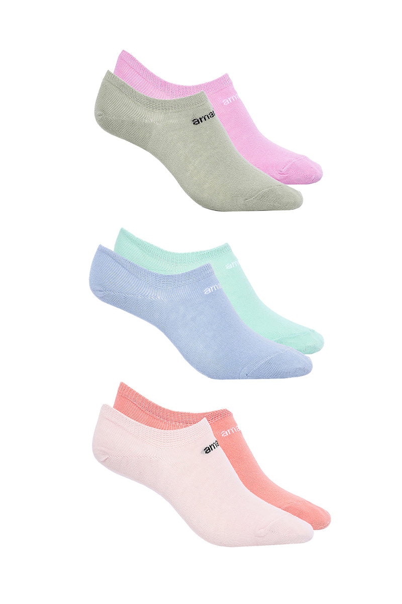 Amante Low Cut Socks (Pack of 6) - Multicolor - view 3