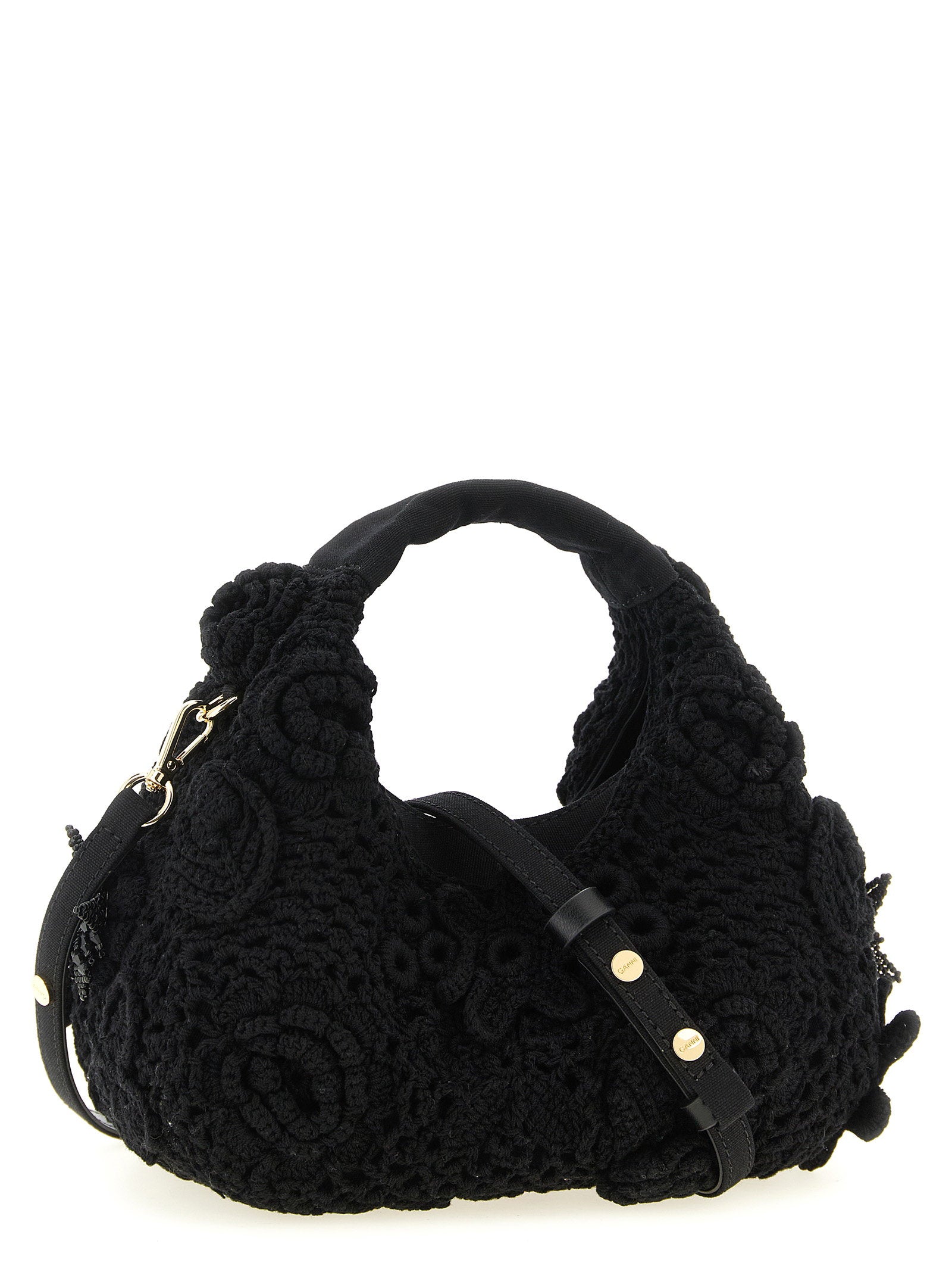 Ganni Mini Hobo Crochet Handbag – 100% organic cotton - view 2