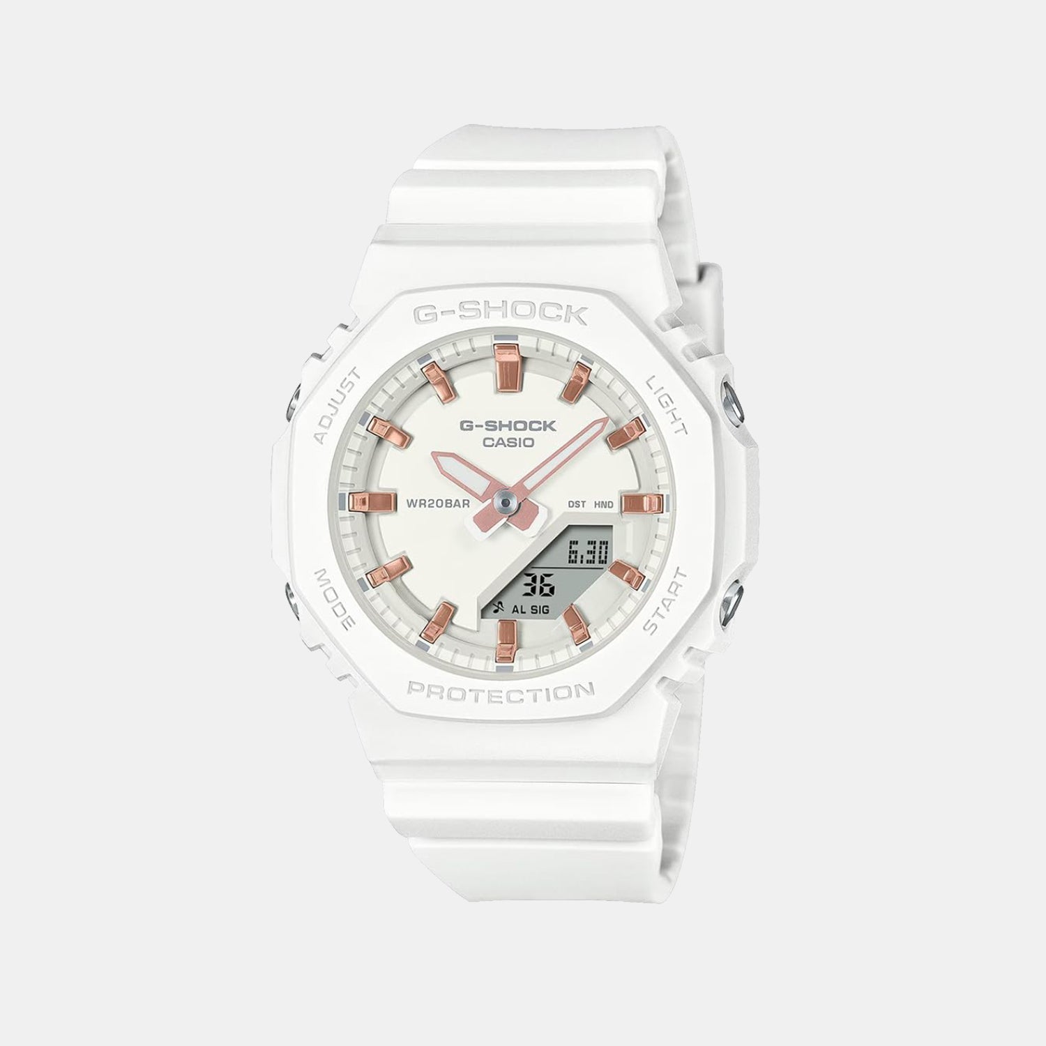 Casio G-Shock Women Quartz White Dial Analog Resin Watch G1700