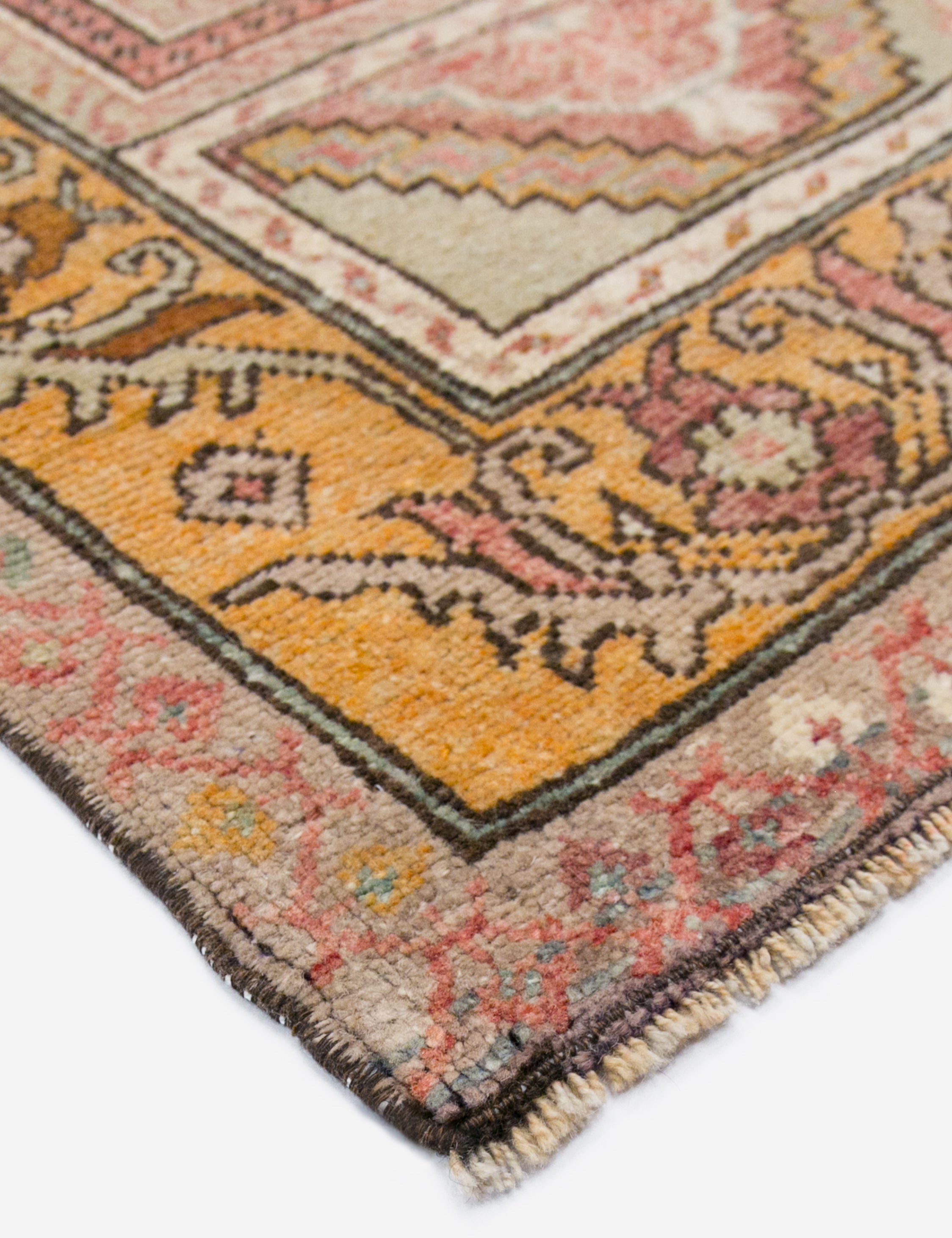Lulu and Georgia Vintage Turkish Hand-Knotted Wool Rug No. 406, 5'3" x 10' - view 2