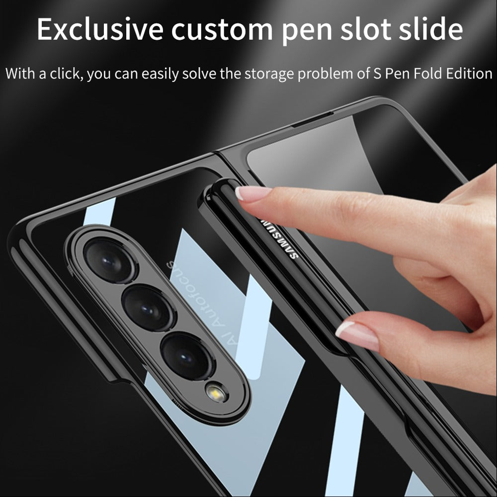 Samsung Galaxy Z Fold4 Transparent Pen Slot Folding Case - view 8