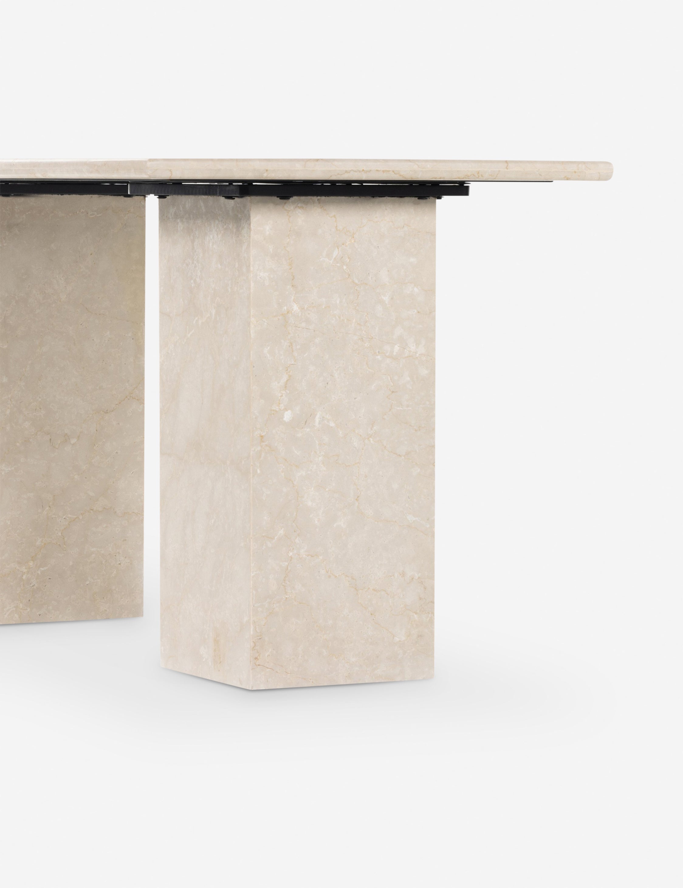Lulu and Georgia Leonel Desk – Cream Marble - view 8