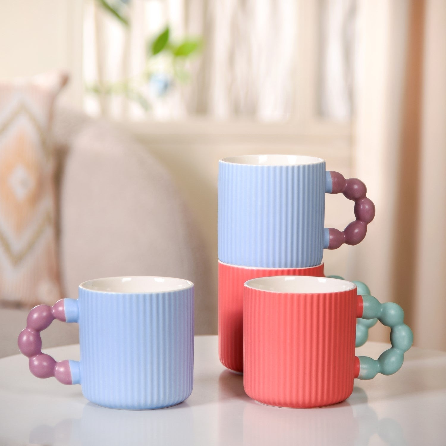 Nestasia Bubbles And Brews Coffee Cup Set Of 4 400ml