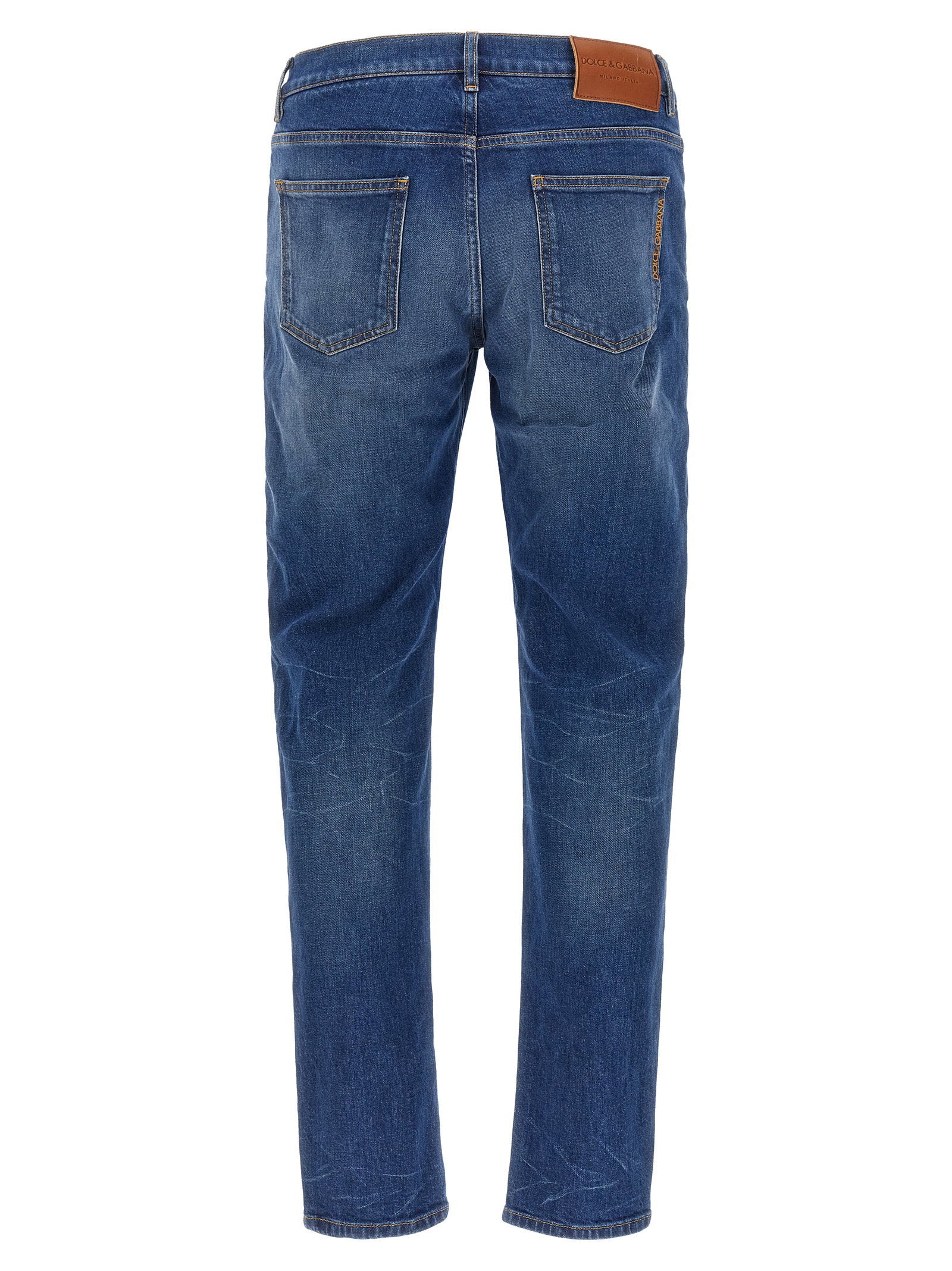 Dolce & Gabbana Logo Embroidery Jeans – 98% cotton, 2% elastane - view 2