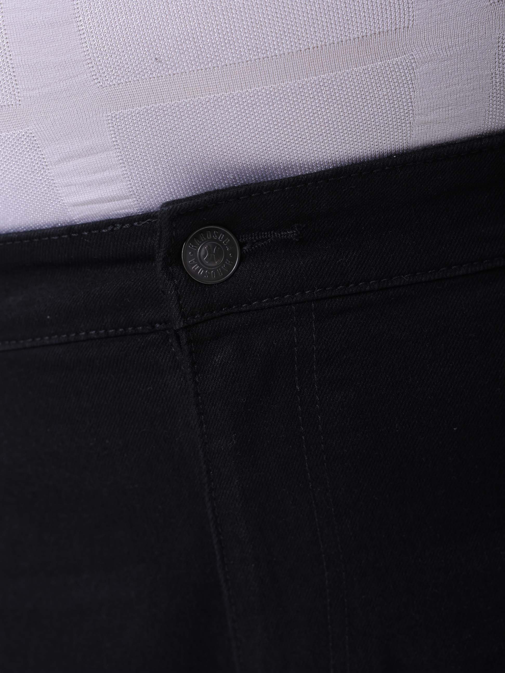 HARDSODA Men's Plus Size Black Vintage Straight Fit Solid Jeans - view 6