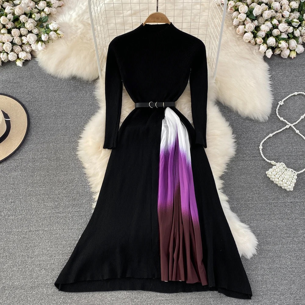 Alamode By Akanksha Sasha Pleated Woolen Dress