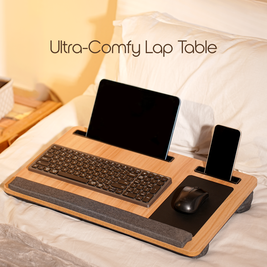 Porffitto Portable Laptop Desk With Cushion