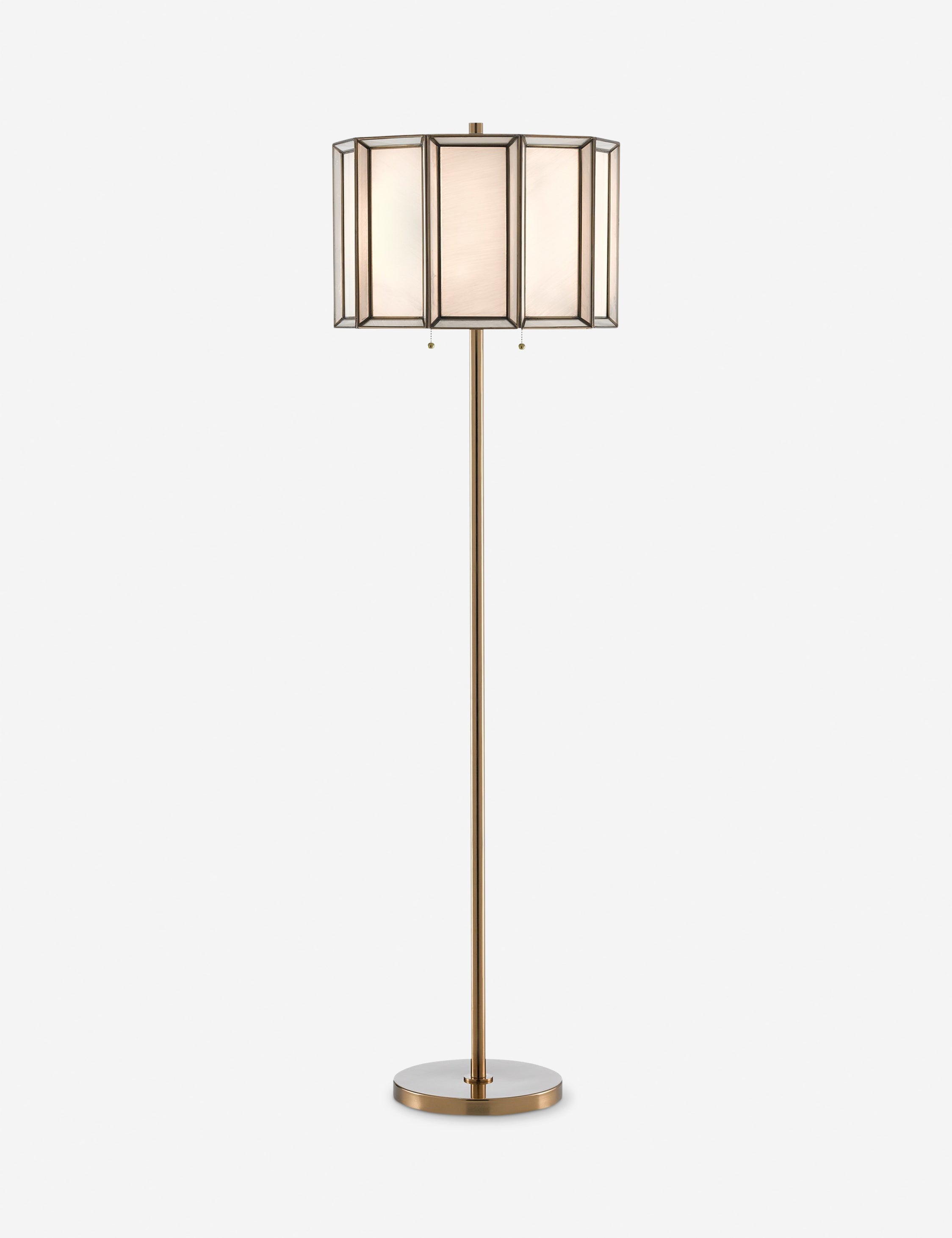Lulu and Georgia Labarre Floor Lamp – Antique Brass