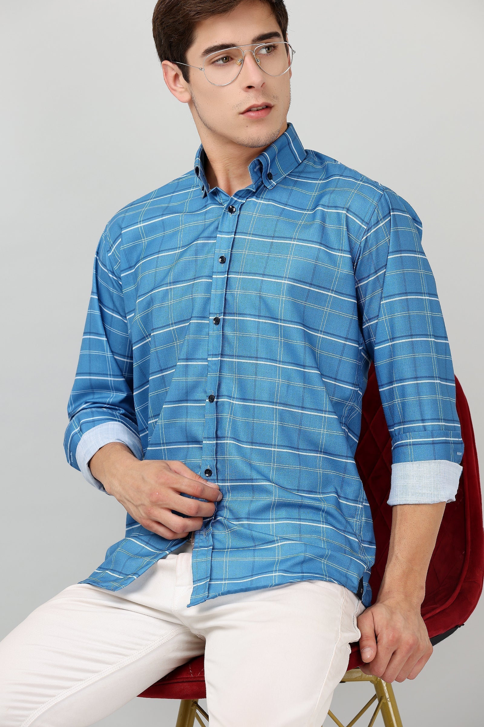 BlackTree Darnandstitch High Quality Printed Checkered Shirt - view 2