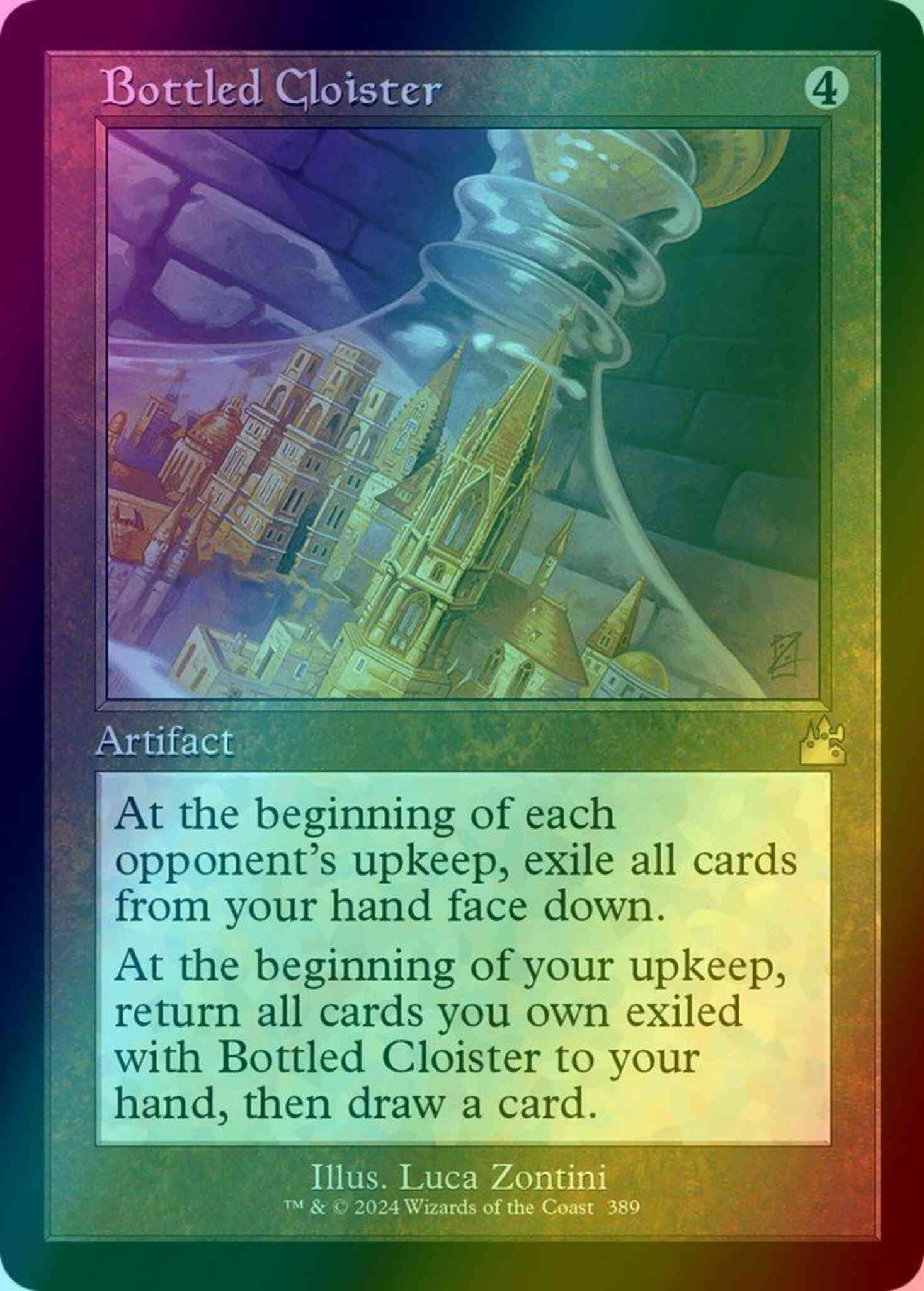 Bottled cloister 389 – Magic Bottled Cloister [389] [Retro Frame] [Ravnica Remastered] [Foil]