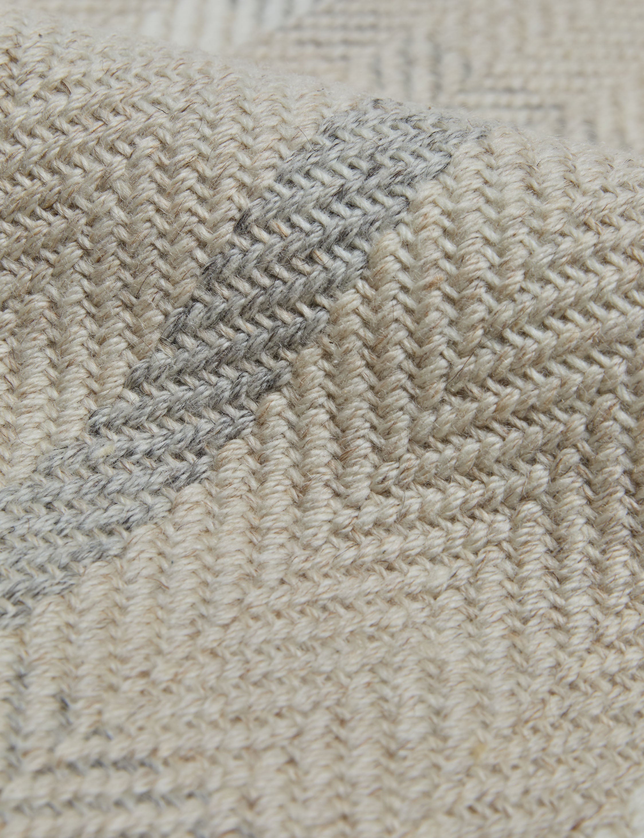 Lulu and Georgia Custom Amsing Flatweave Wool Rug, Pearl - view 3