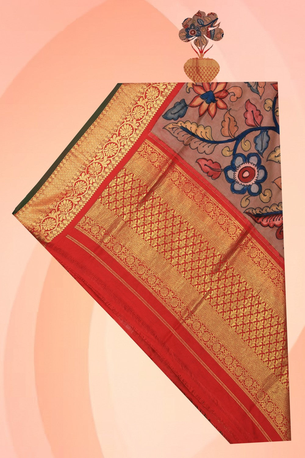 Kalanjali Kalamkari Painted Dupatta