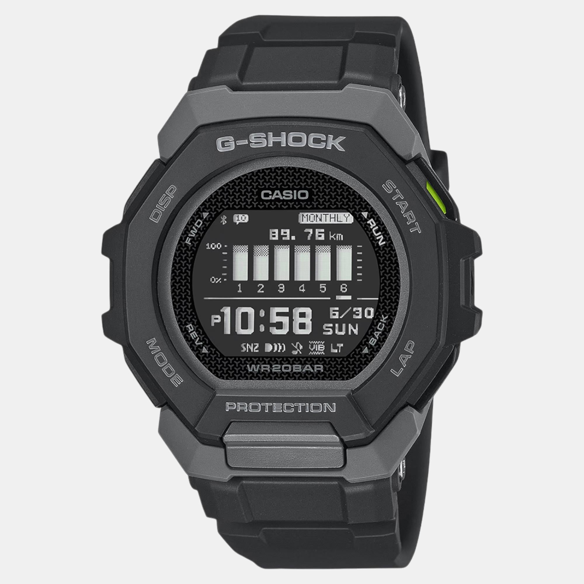 Casio G-Shock Men Quartz Black Dial Digital Resin Watch G1586