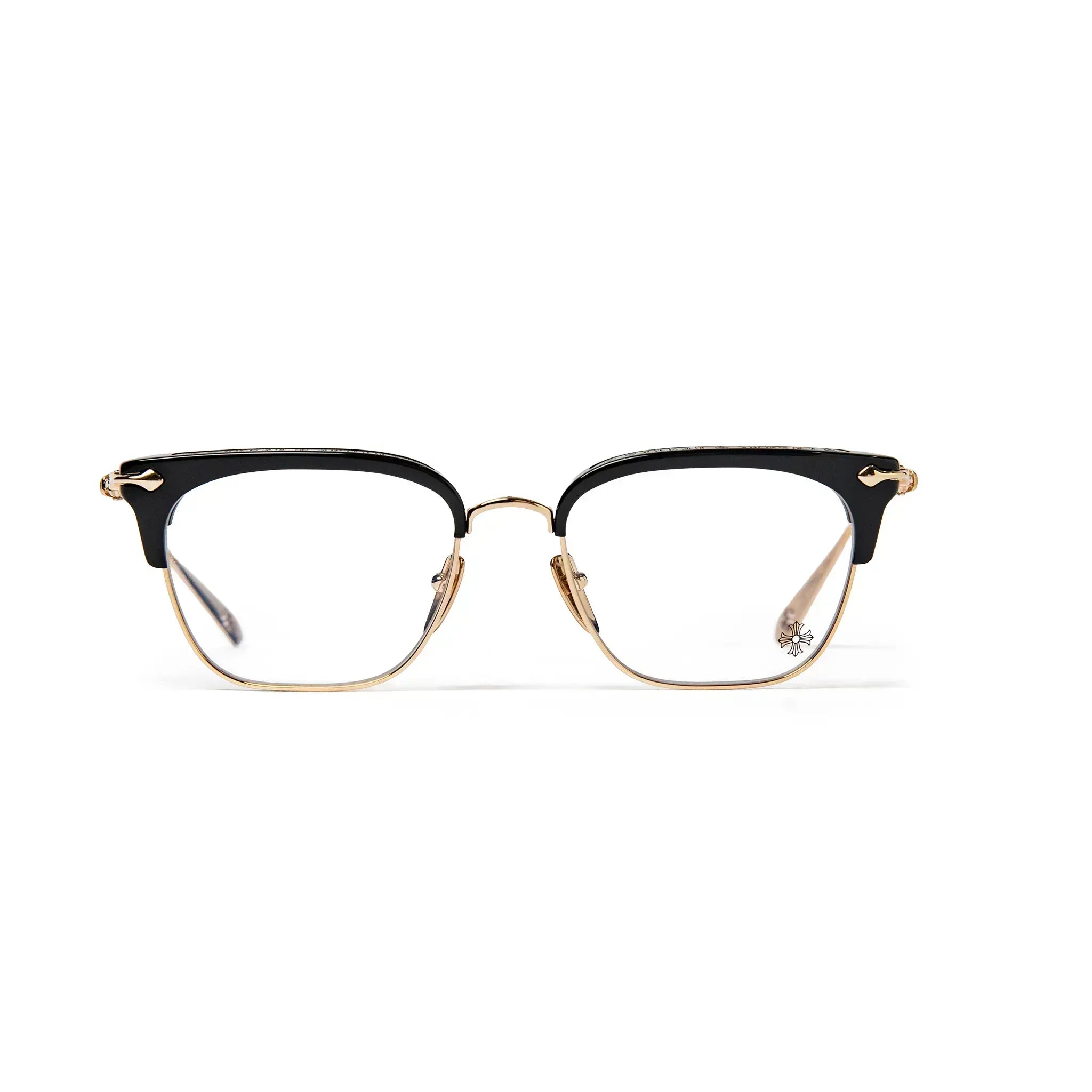 Chrome Hearts Sluntradiction Black Gold Pleated Sunglasses - view 2
