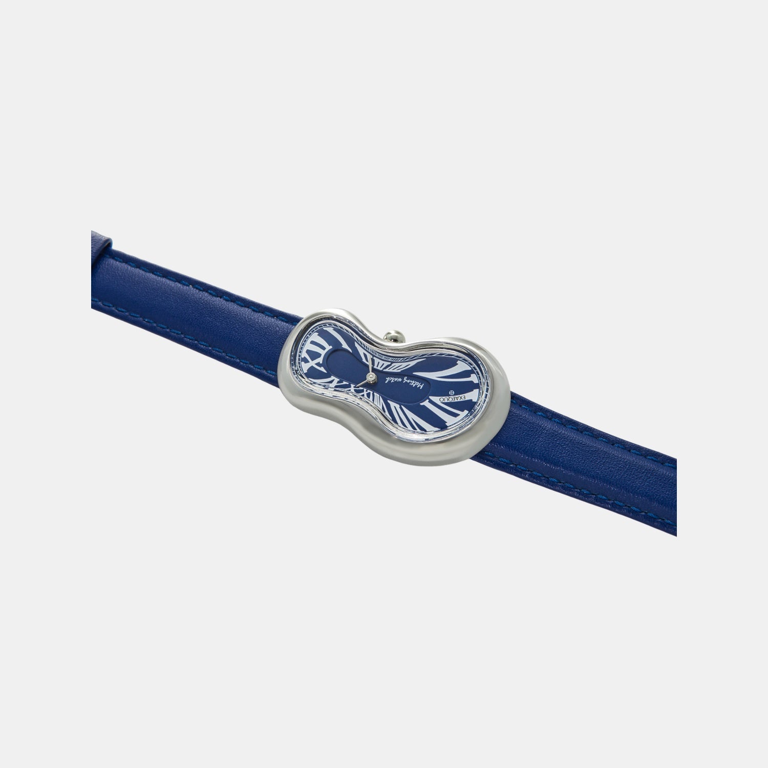 Exaequo Classic Unisex Quartz Blue Dial Analog Leather Watch EX0001.0004 - view 3