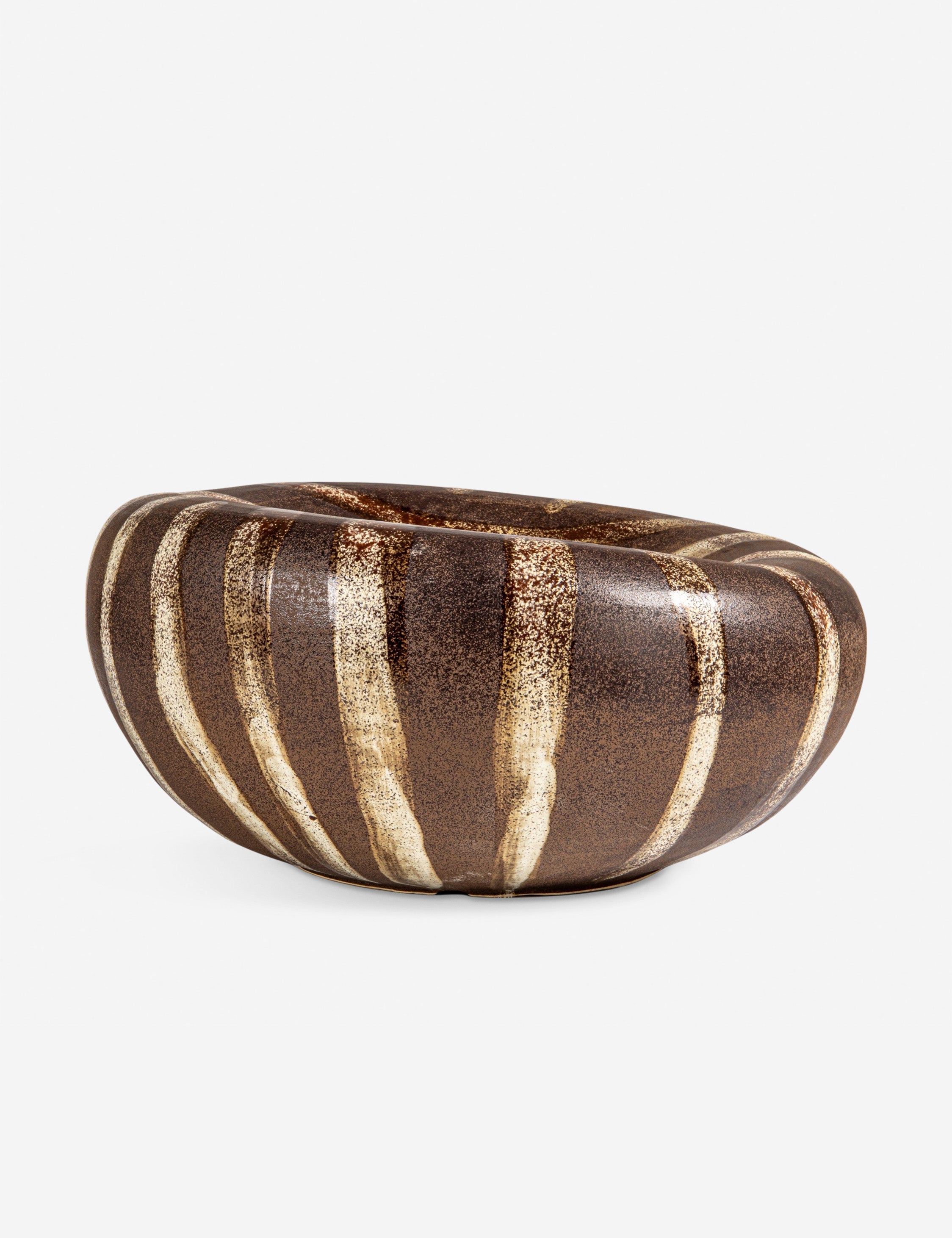 Lulu and Georgia Kelton Bowl – Brown + Cream - view 2