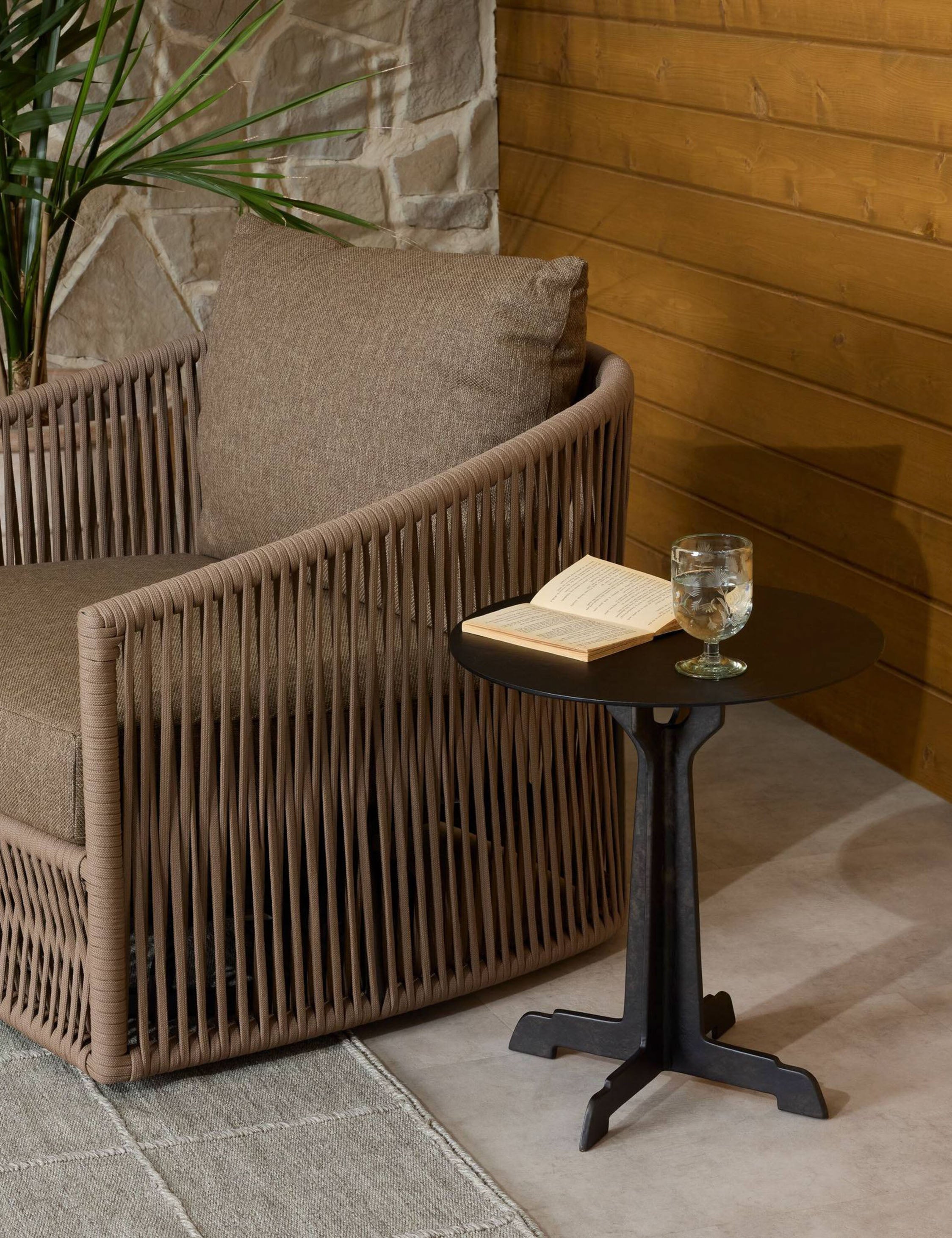 Lulu and Georgia Brenner Outdoor Side Table – Bronze - view 2