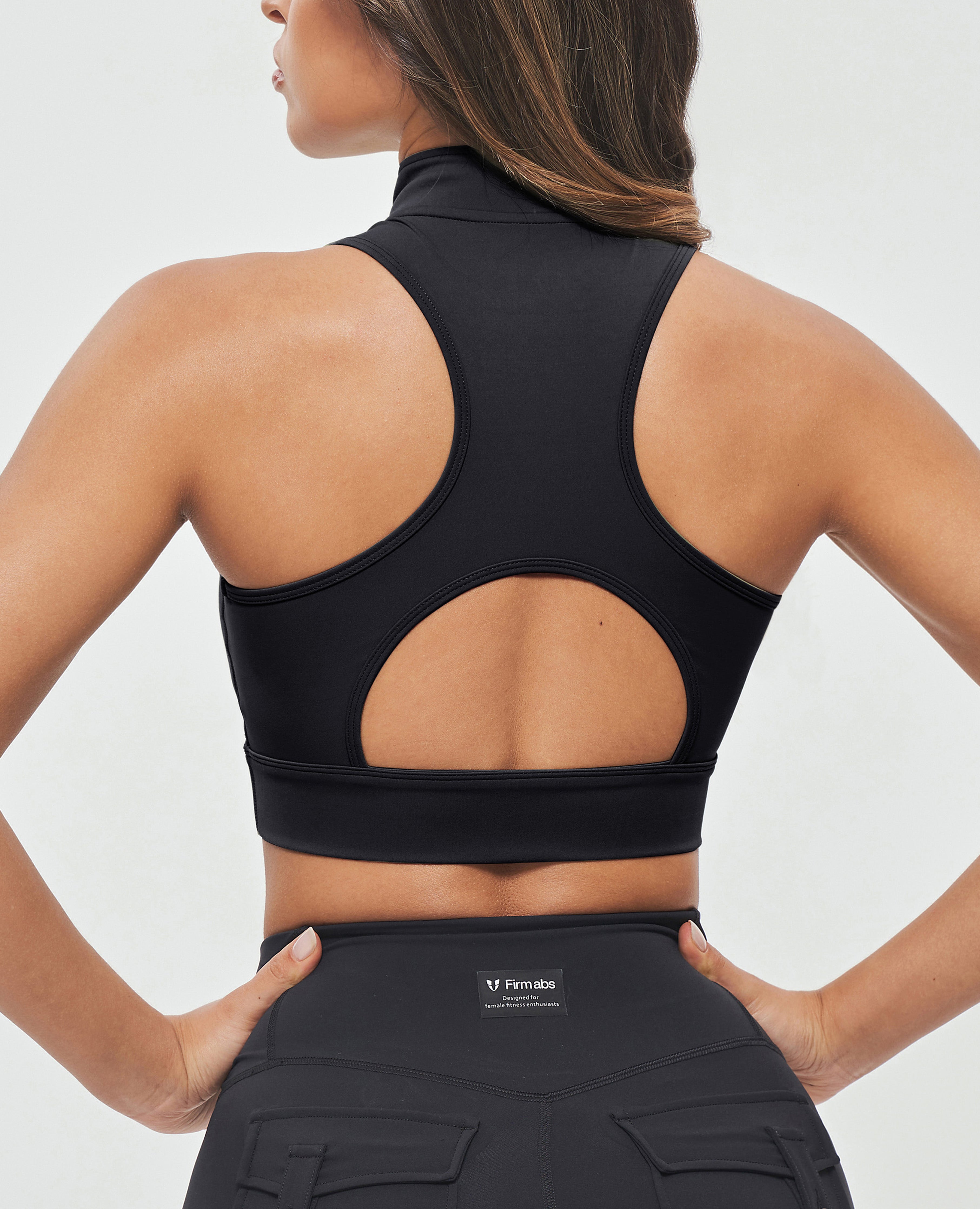 FIRM ABS Full Zip Padded Tank - Black - view 2