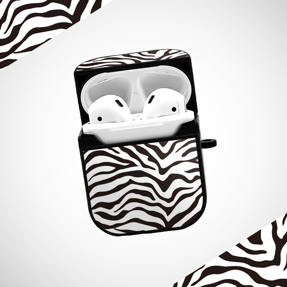 Cover It Up Zebra Print Glass Airpods 2nd Gen Case Covers - view 2