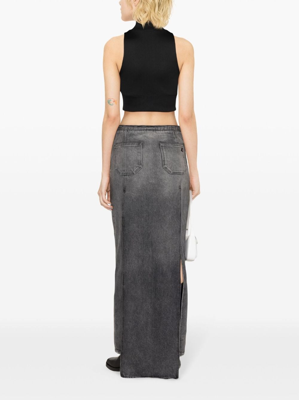 Courreges Pre Cropped track vest – 100% polyester - view 2