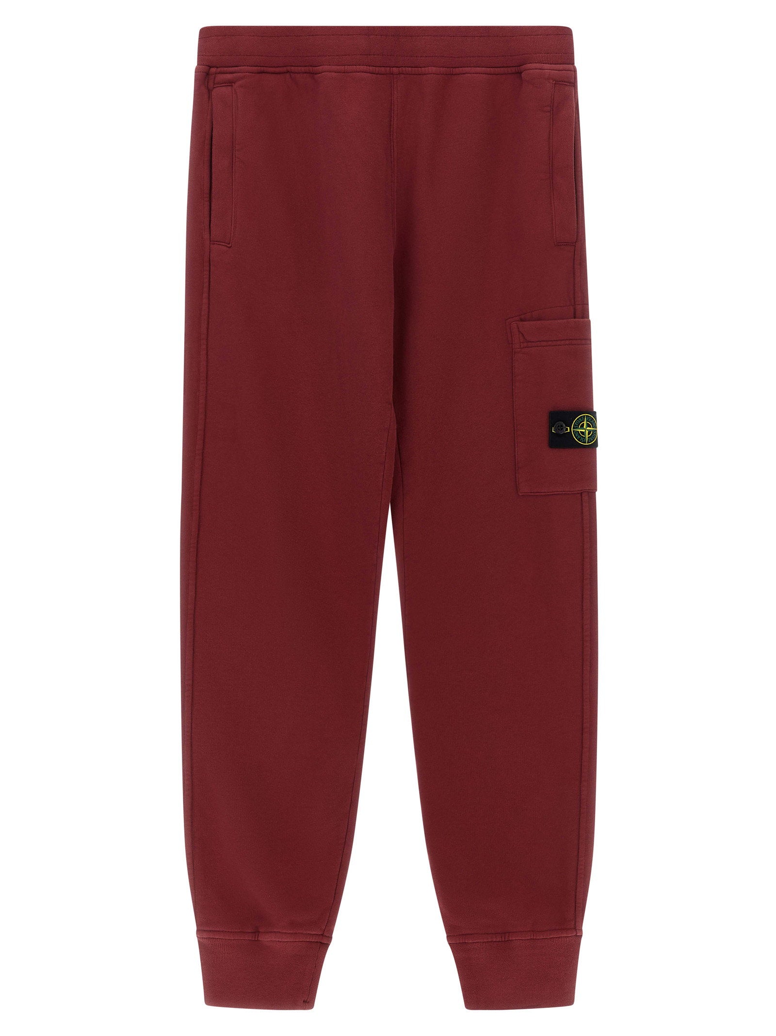 Stone Island Junior Badge Logo Cargo Joggers – 100% cotton