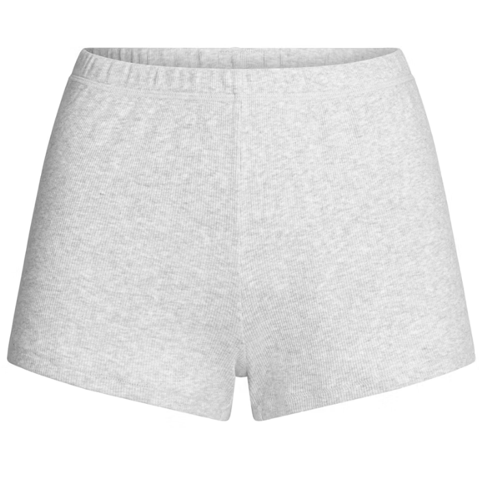HYPE ELIXIR Skims Cotton Rib Loose Short Light Heather Grey
