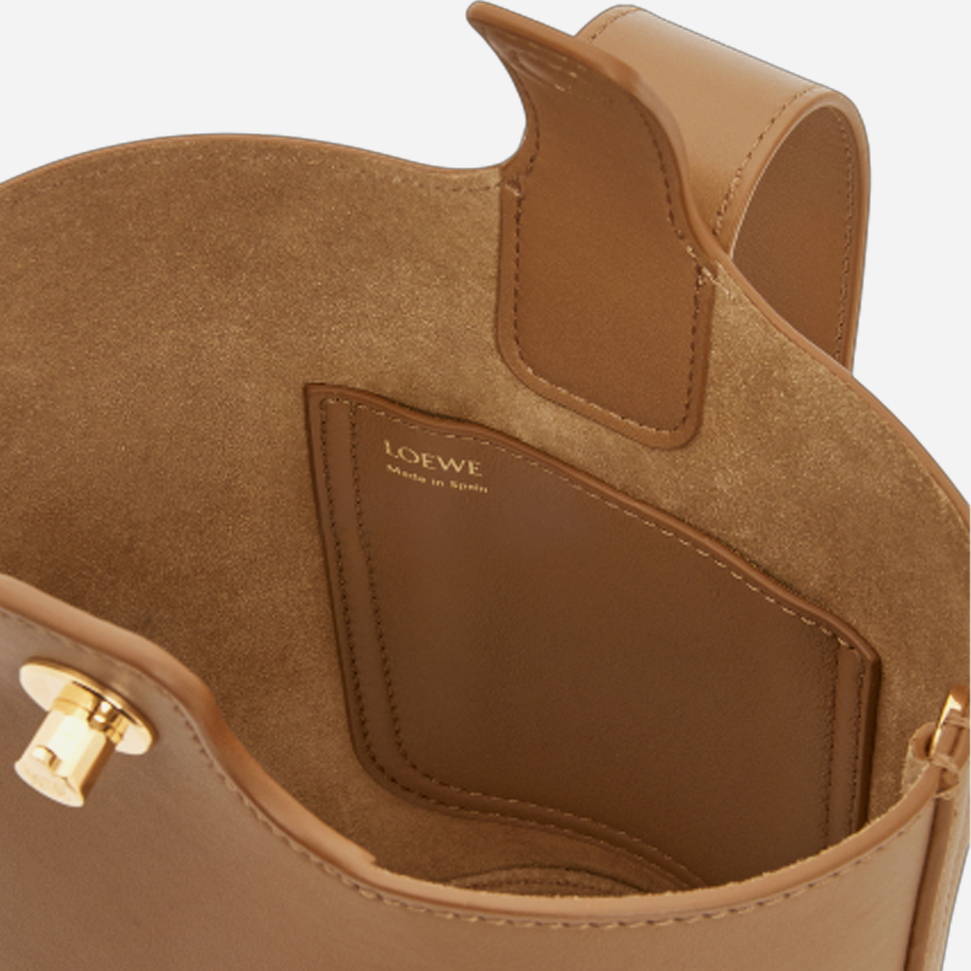 Loewe Mini Pebble Bucket Bag Oak - view 2
