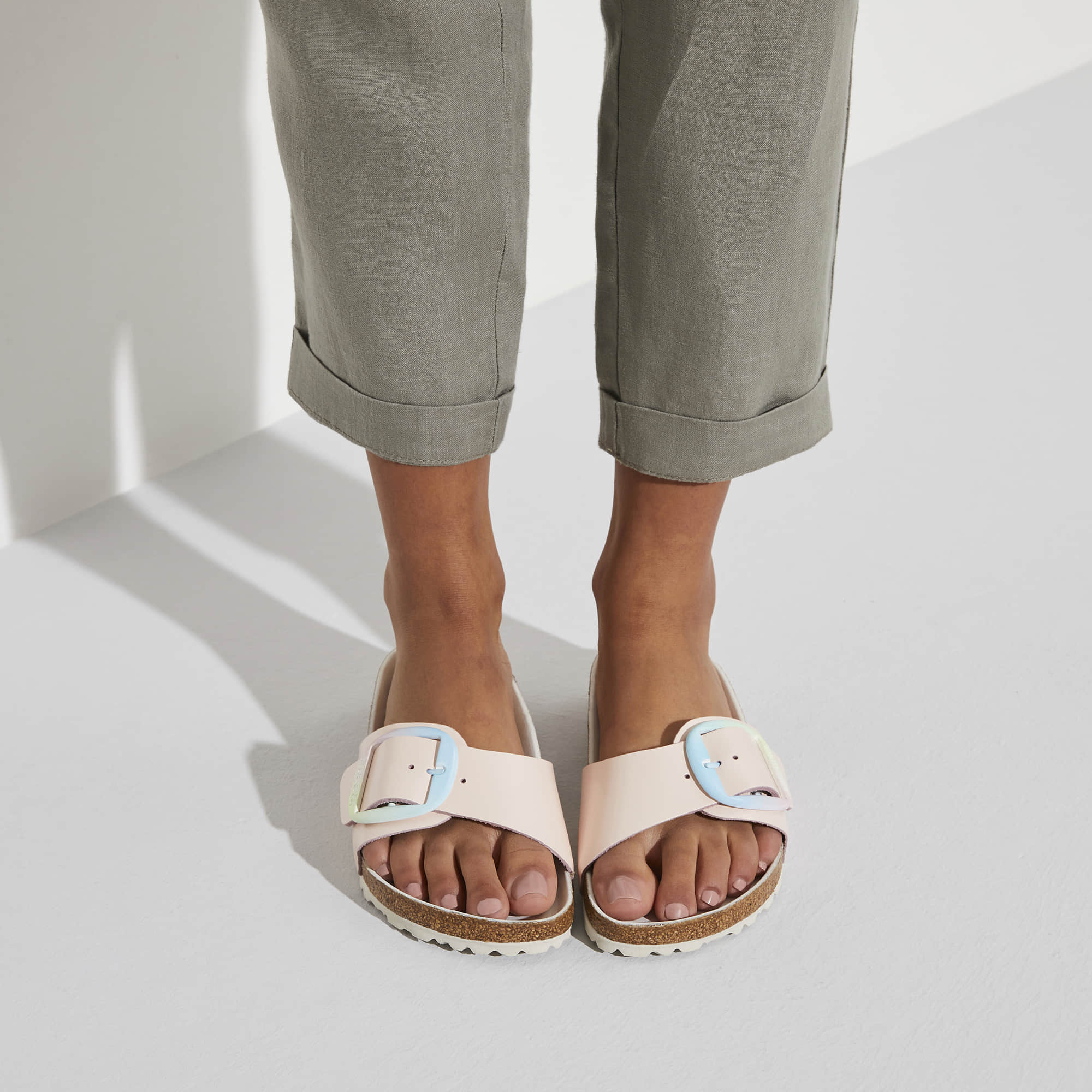 Birkenstock Madrid Big Buckle Natural Leather - view 7