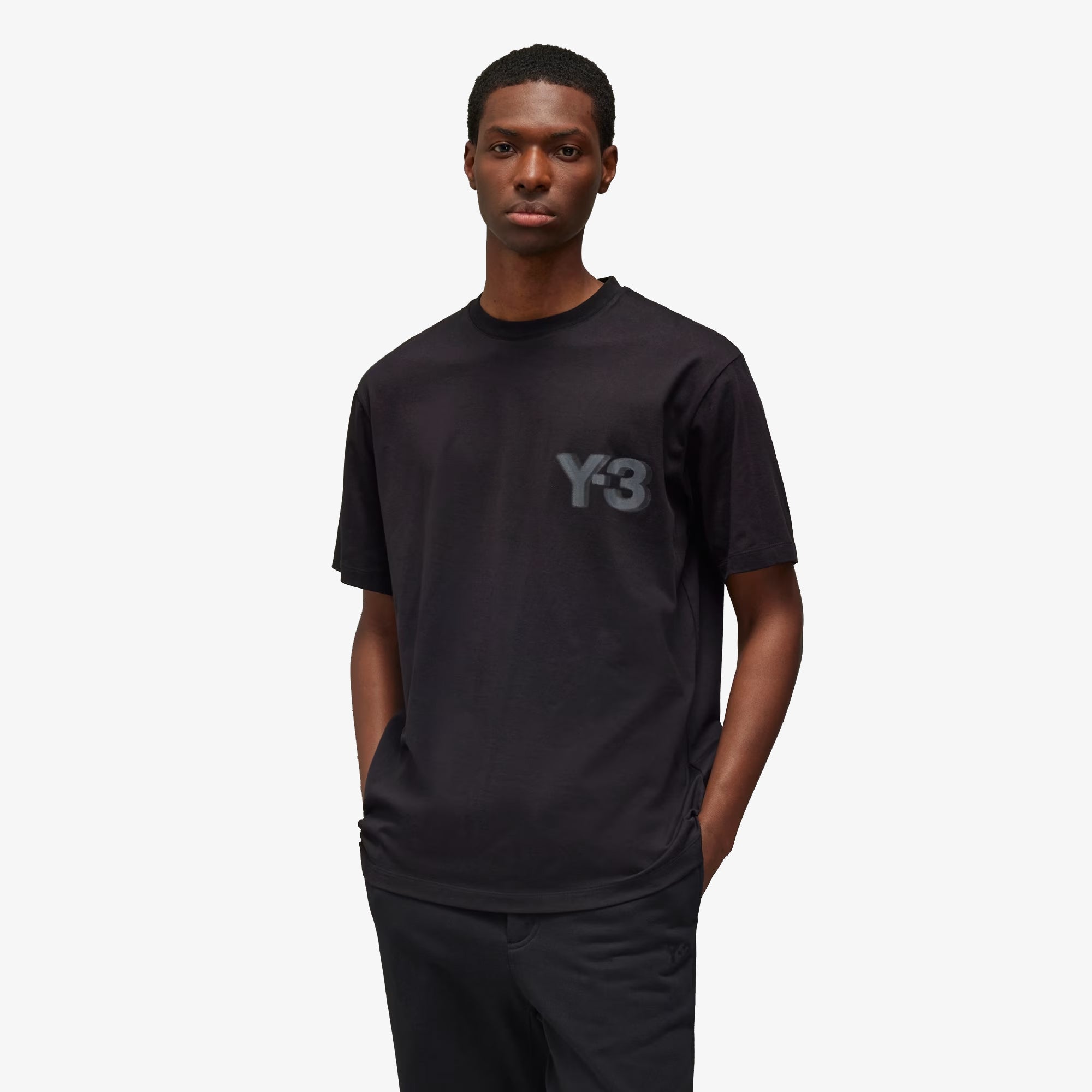Y-3 | Logo Short Sleeve Tee { Black - view 3