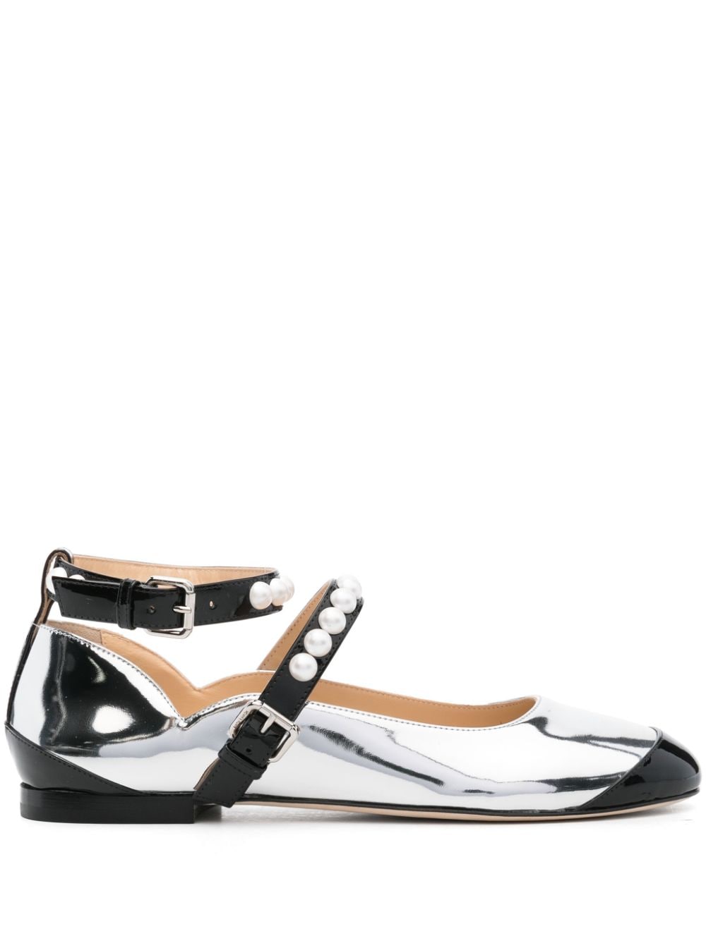 Mach & Mach two-tone ballerina shoes – Calf  Leather 100%