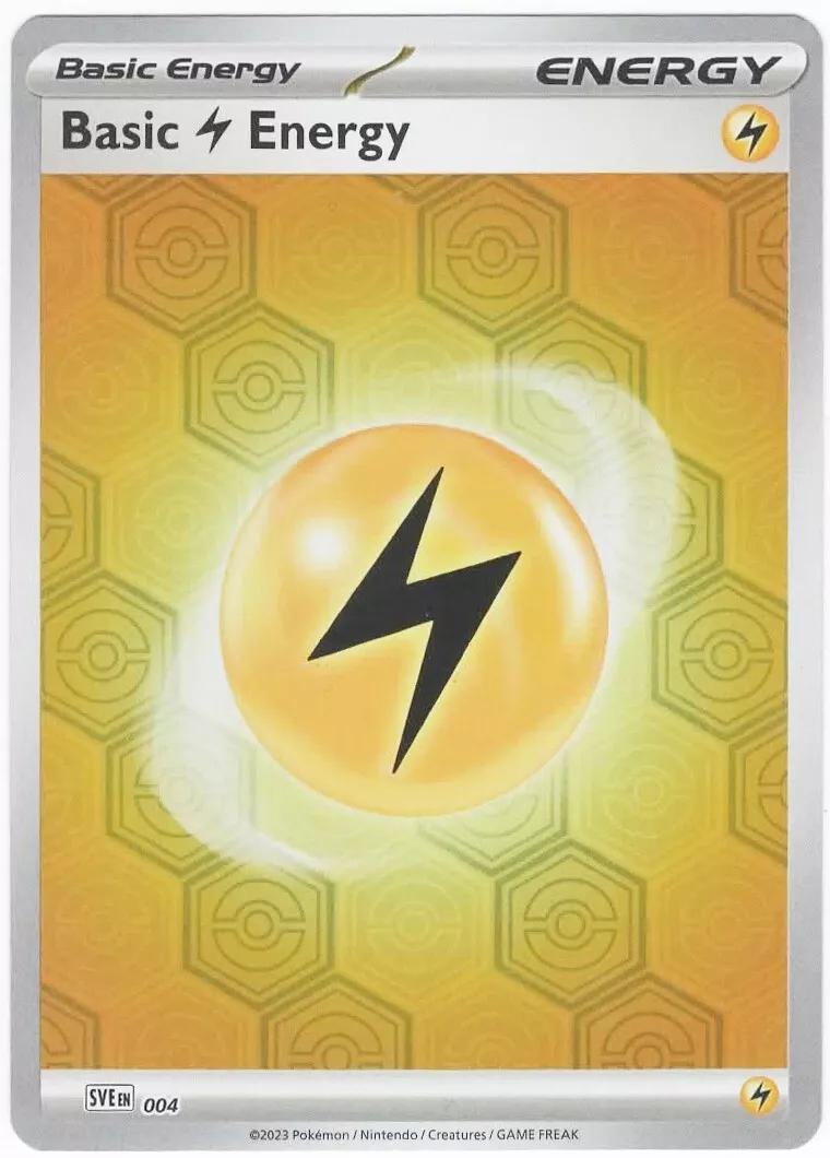 Pokémon Basic Lightning Energy - 004 - Common [sve-004] [Reverse Holo]