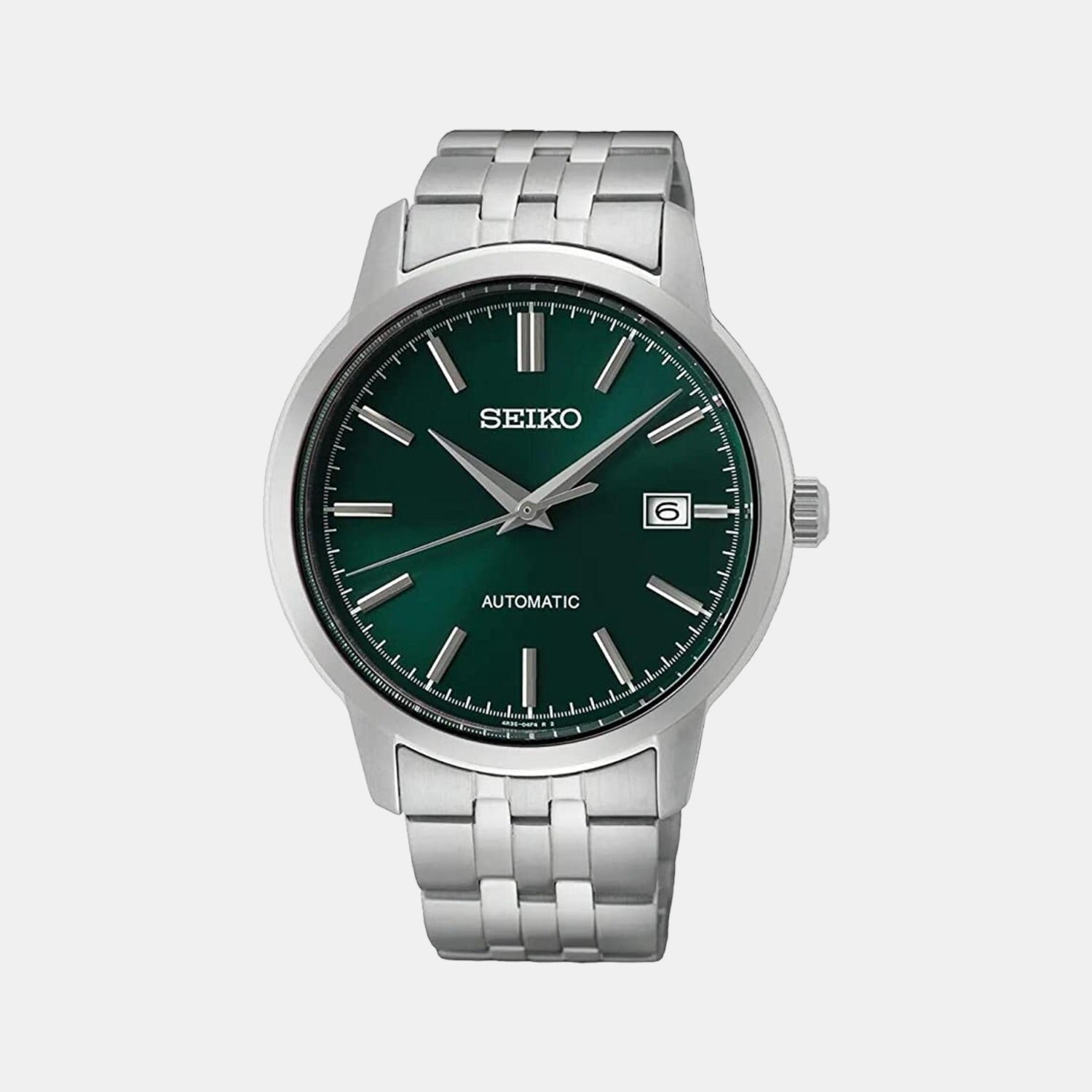 Seiko Dress Men Automatic Green Dial Analog Stainless Steel Watch SRPH89K1