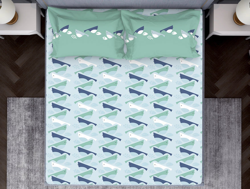 Spaces India Youthopia Floral 100% Cotton Double Bedsheet - Essentials by Spaces - view 3