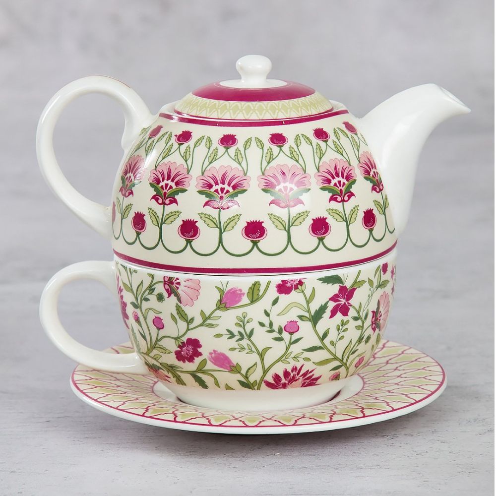 India Circus Rose Mallow Tea for One | Tea Set | Set of 3 Pcs - view 2