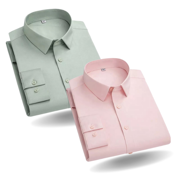 BlackTree Combo of 2 Cotton Shirt for Man (Pink and Pista)